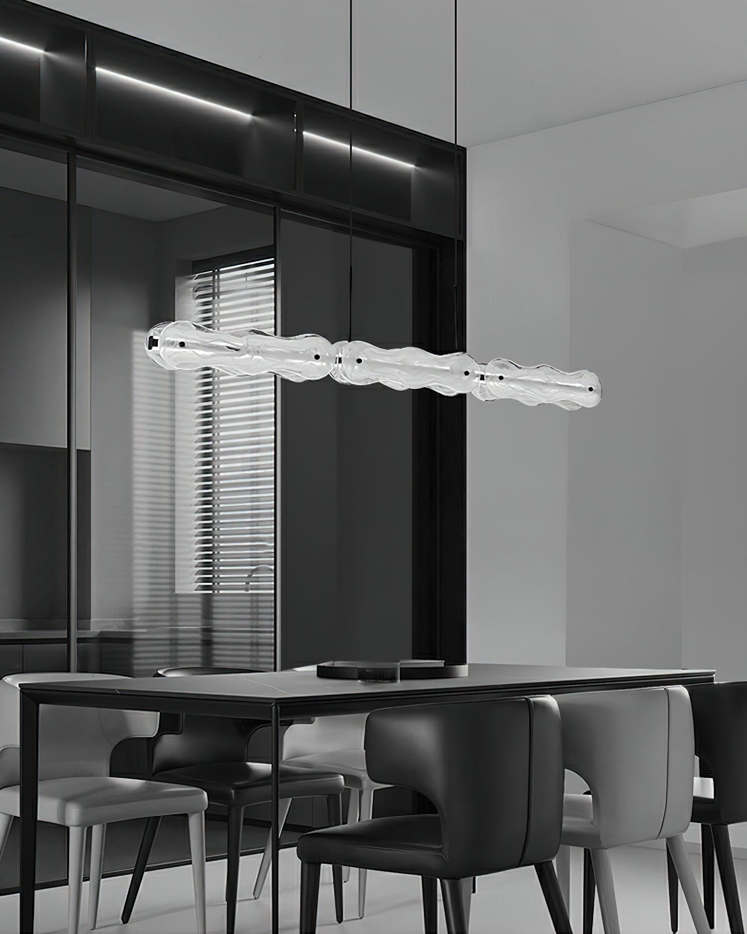 Ripple Glass Bar Chandelier