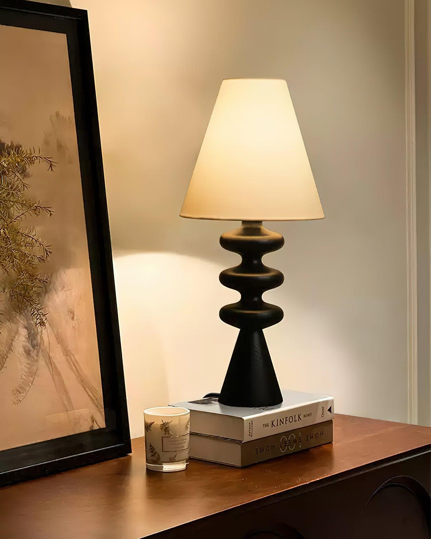 Ripple Wood Table Lamp 8.7