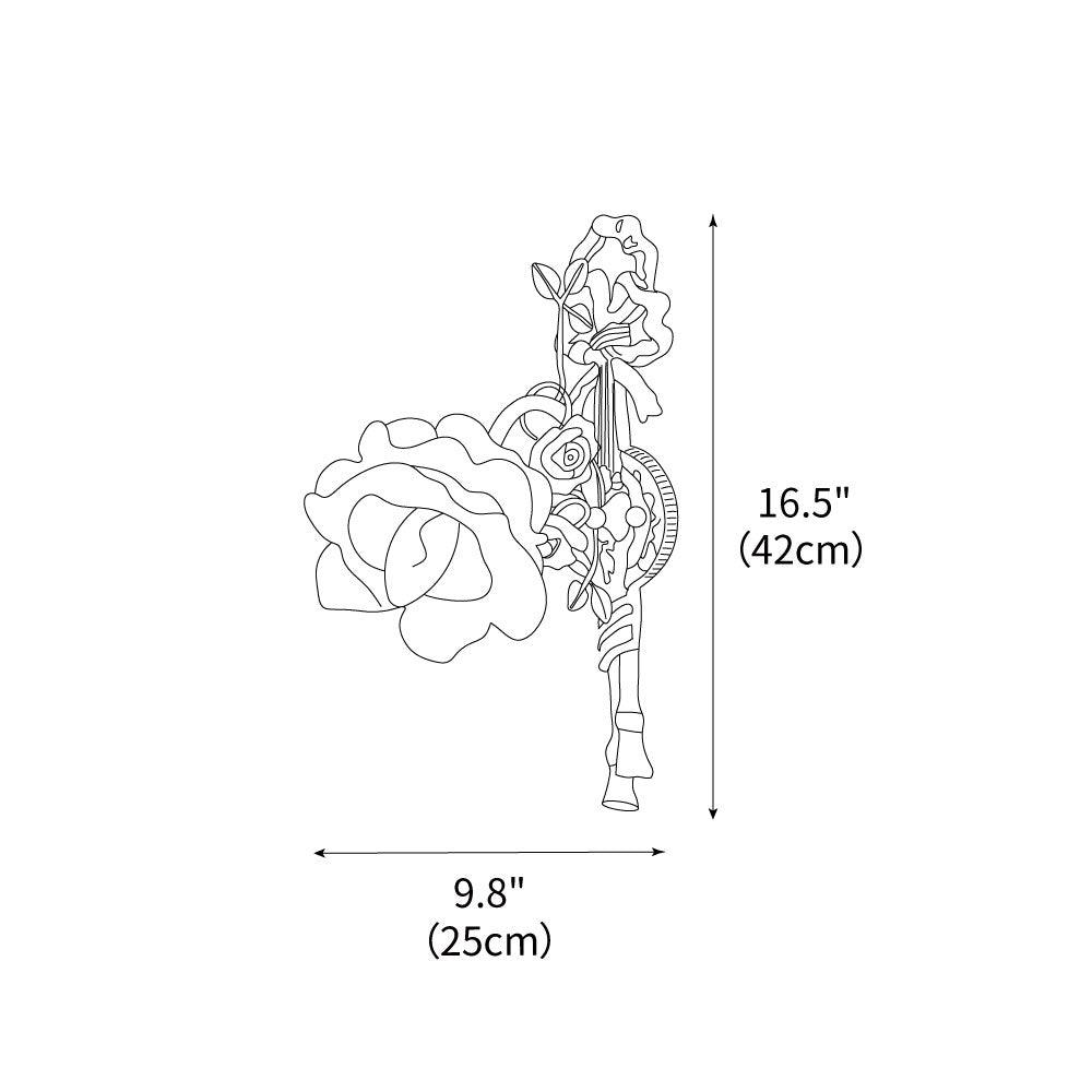 Rosalie Floral Wall Sconce 9.8