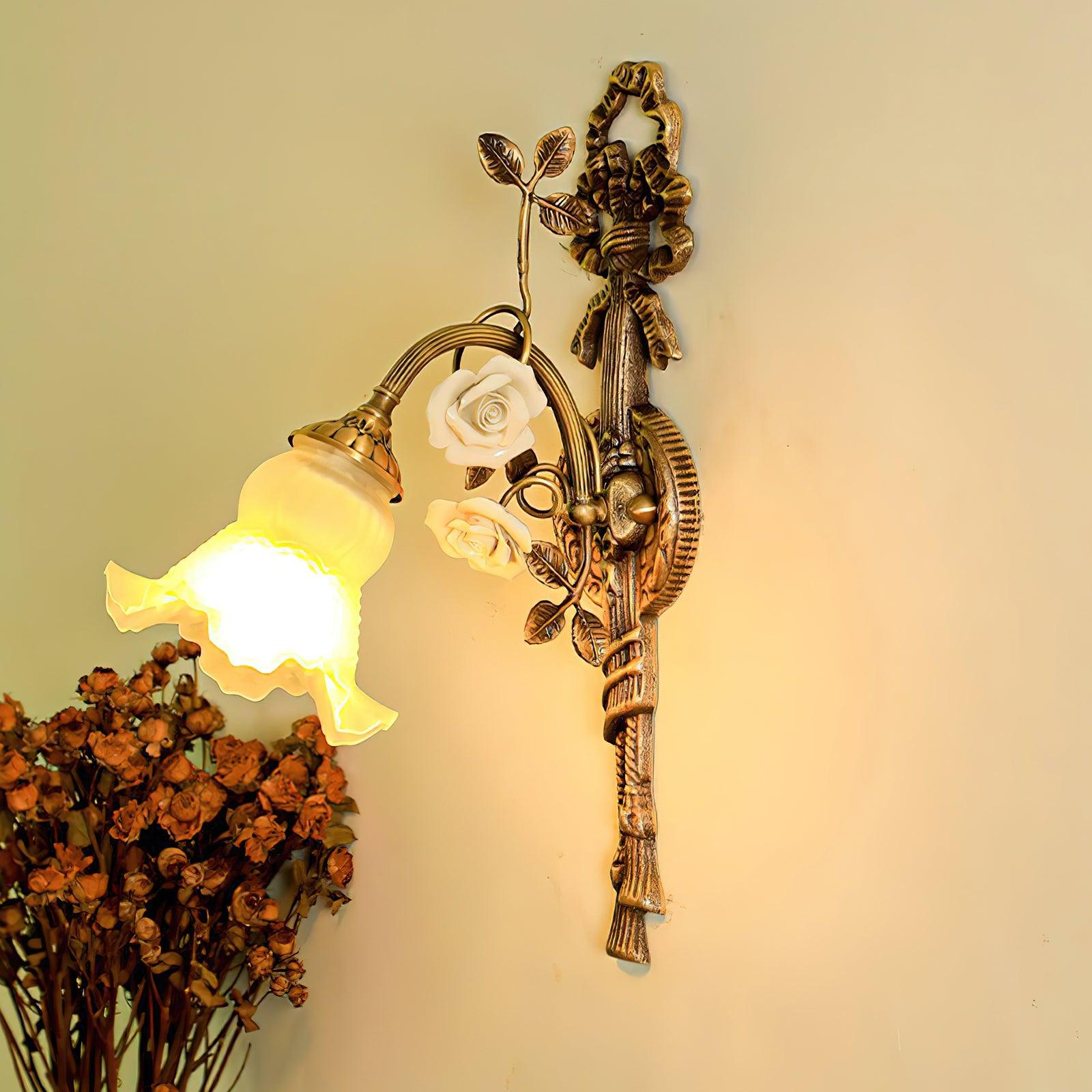 Rosalie Floral Wall Sconce 9.8