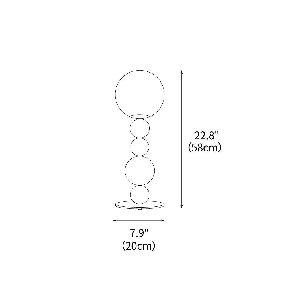 Round Balls Stacking Table Lamp 7.9