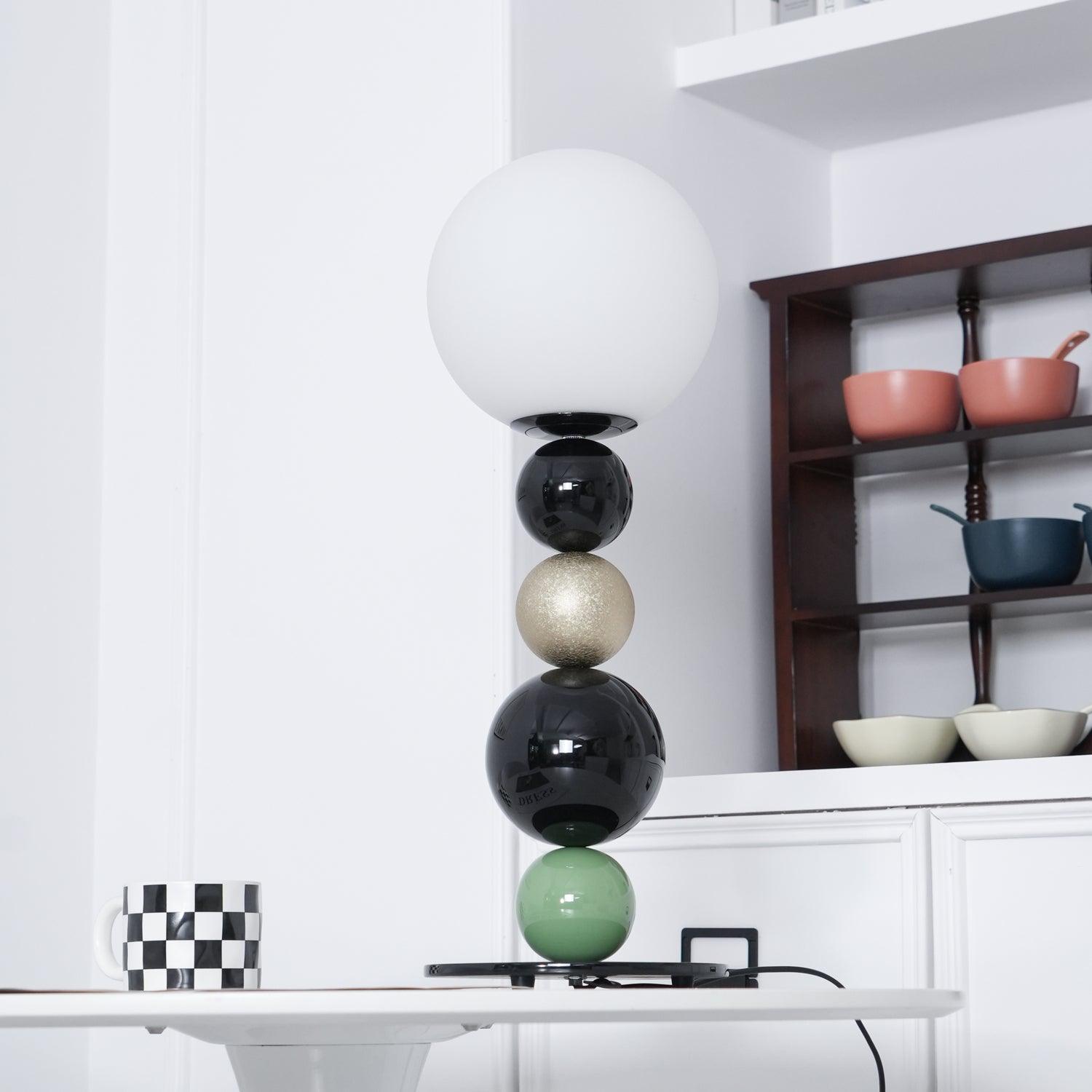 Round Balls Stacking Table Lamp 7.9