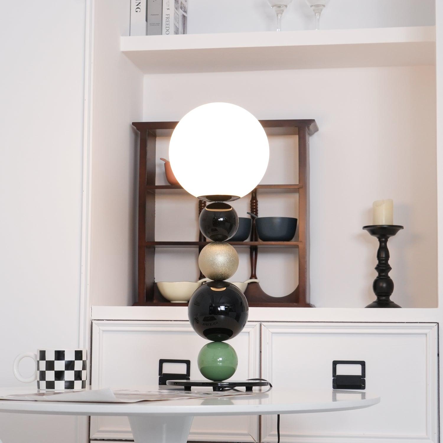 Round Balls Stacking Table Lamp 7.9