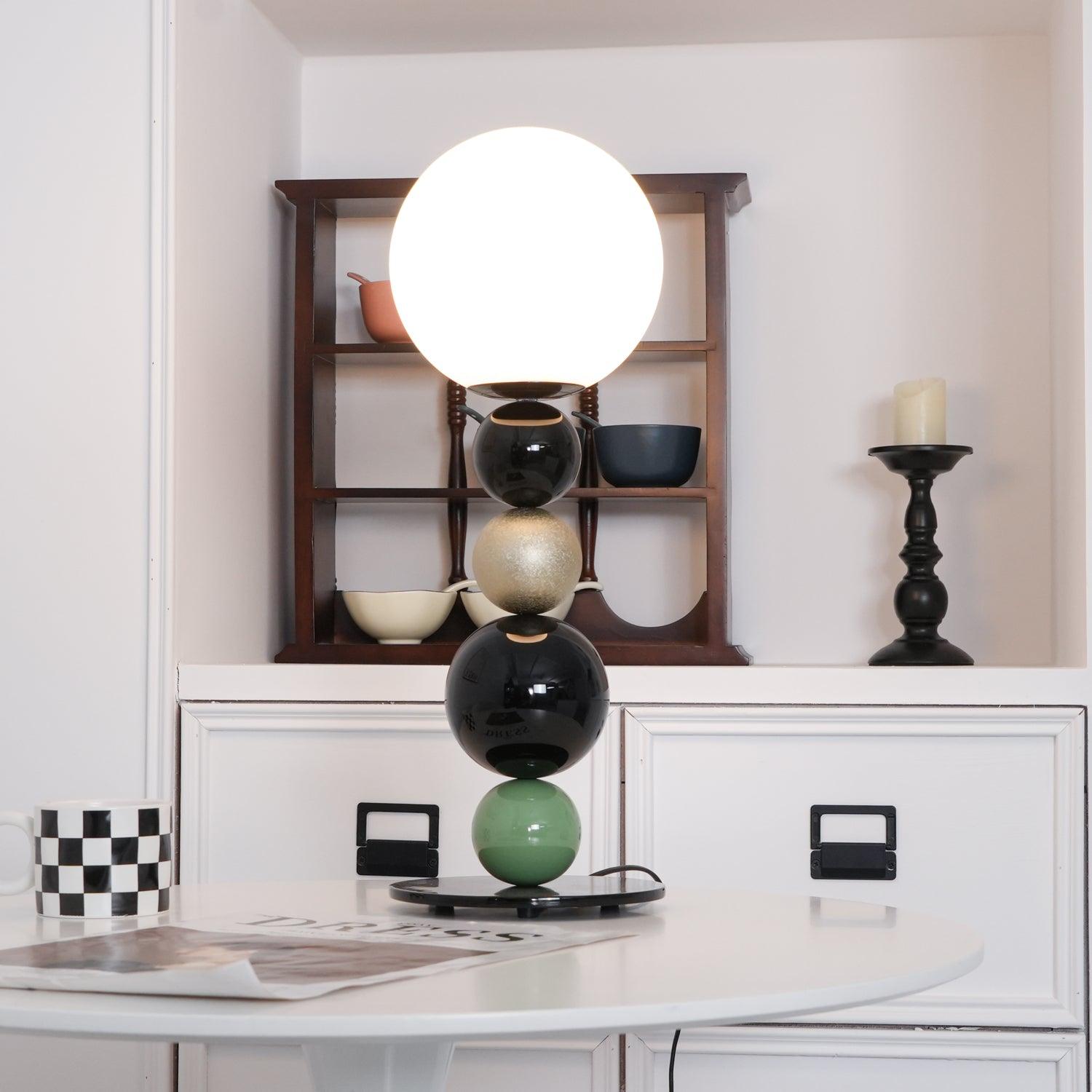 Round Balls Stacking Table Lamp 7.9