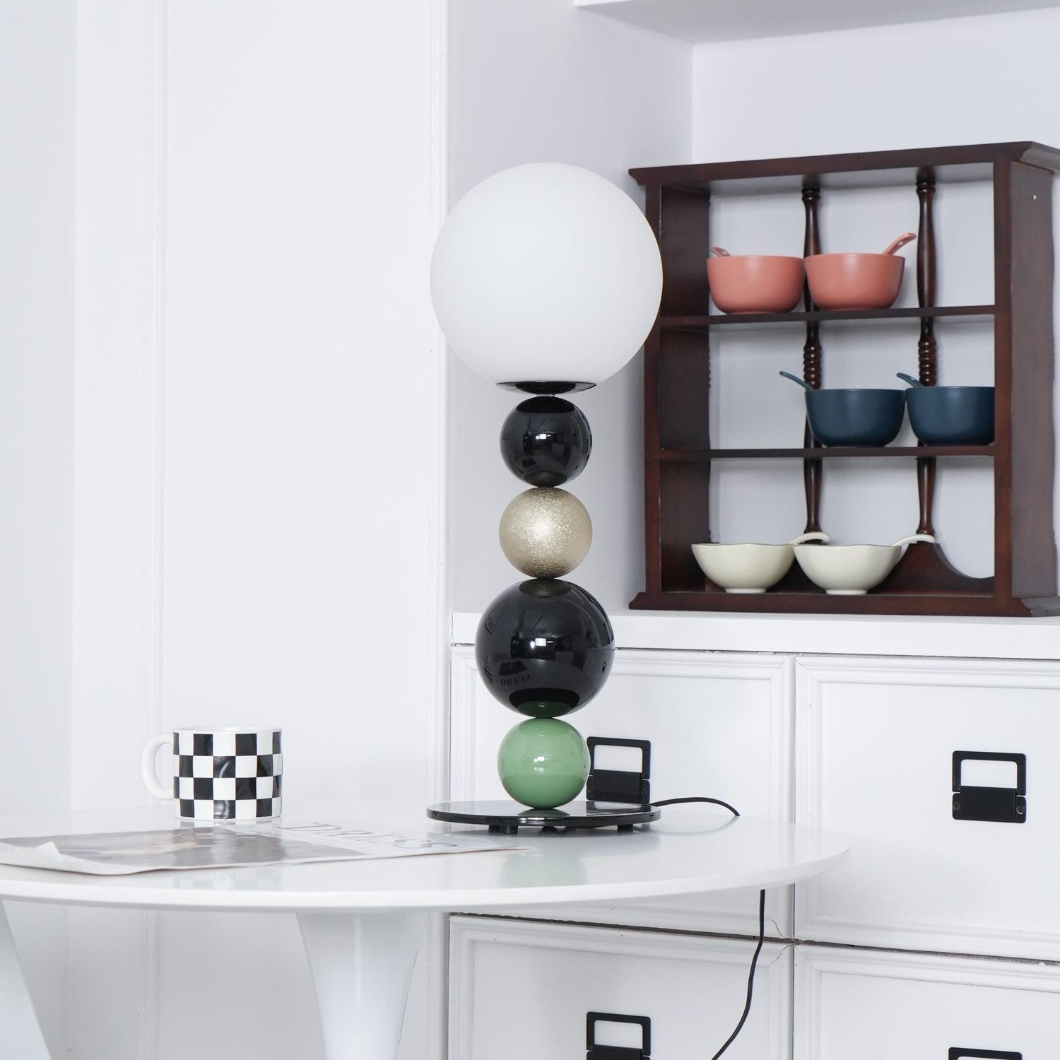 Round Balls Stacking Table Lamp 7.9