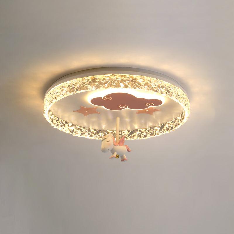 Round Carousel Children's Ceiling Light