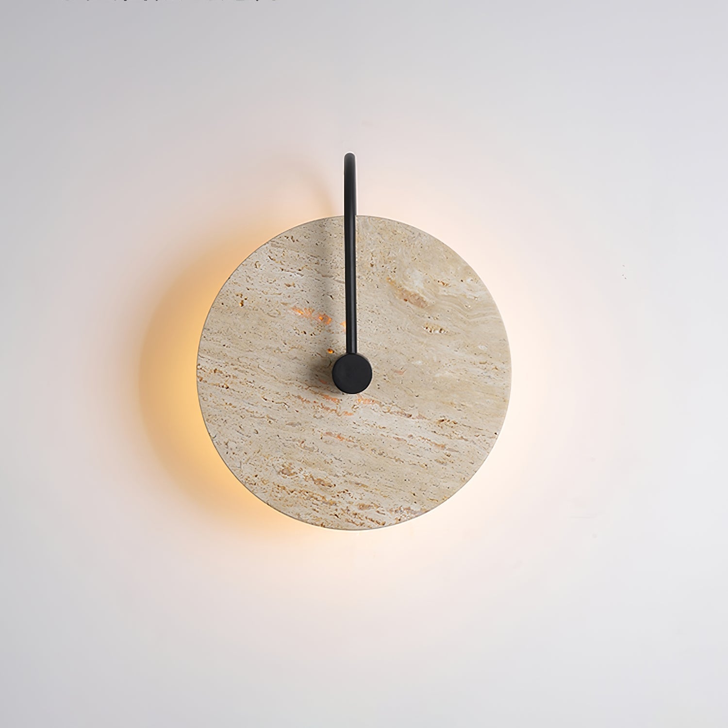 Round Travertine Wall-mounted Light Wall Lamp