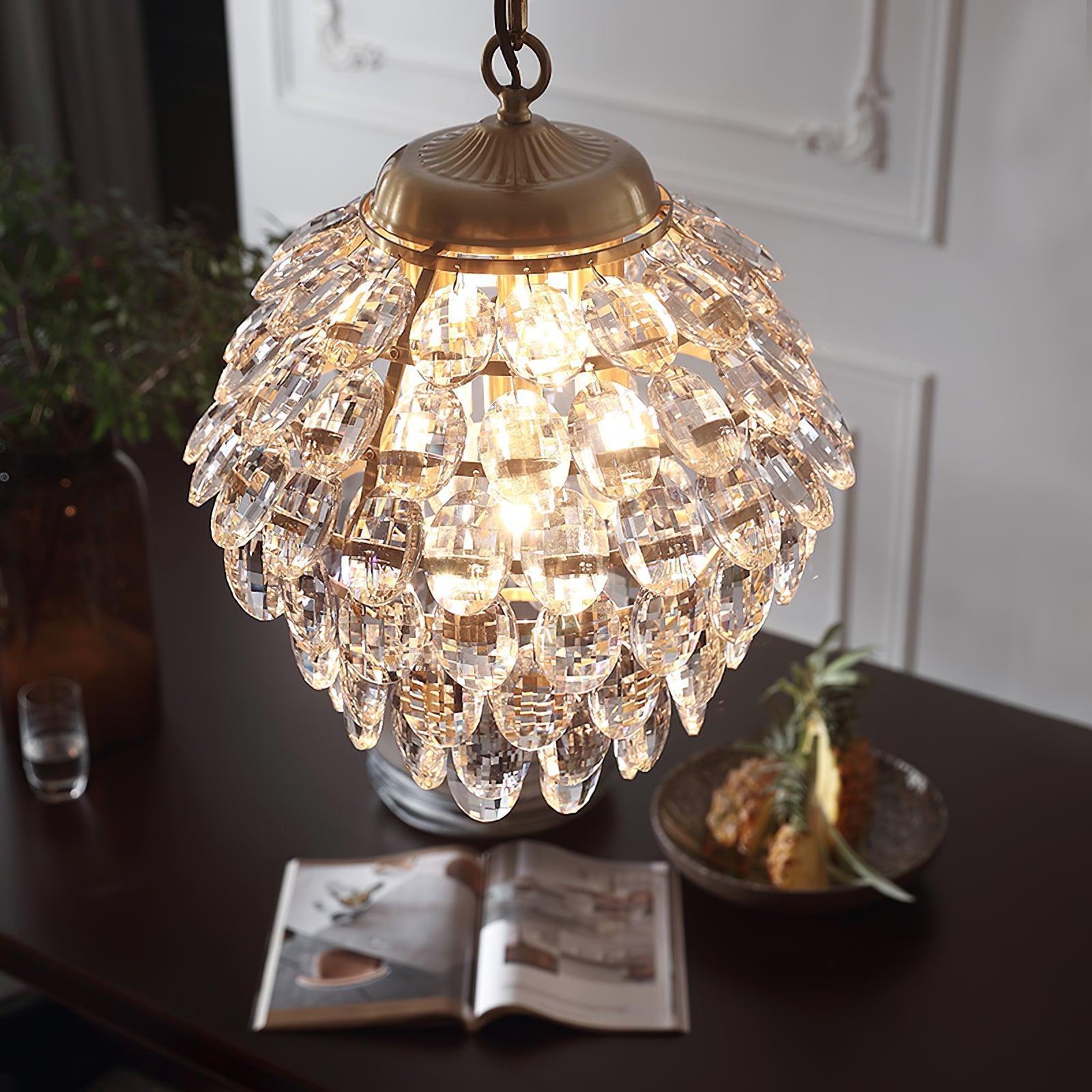 Roxanne Crystal Ceiling Light Fitting detail view 10