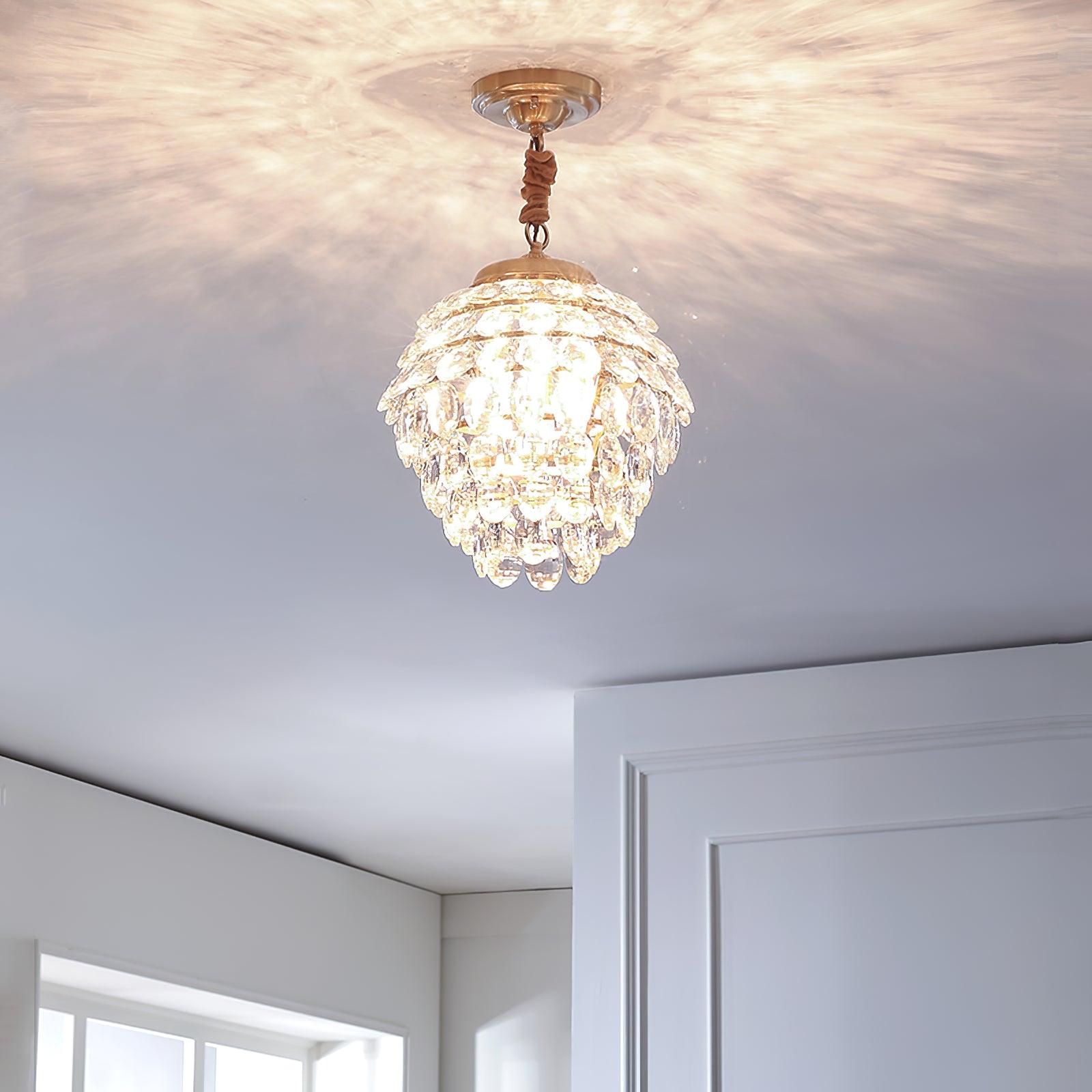 Roxanne Crystal Ceiling Light Fitting detail view 5