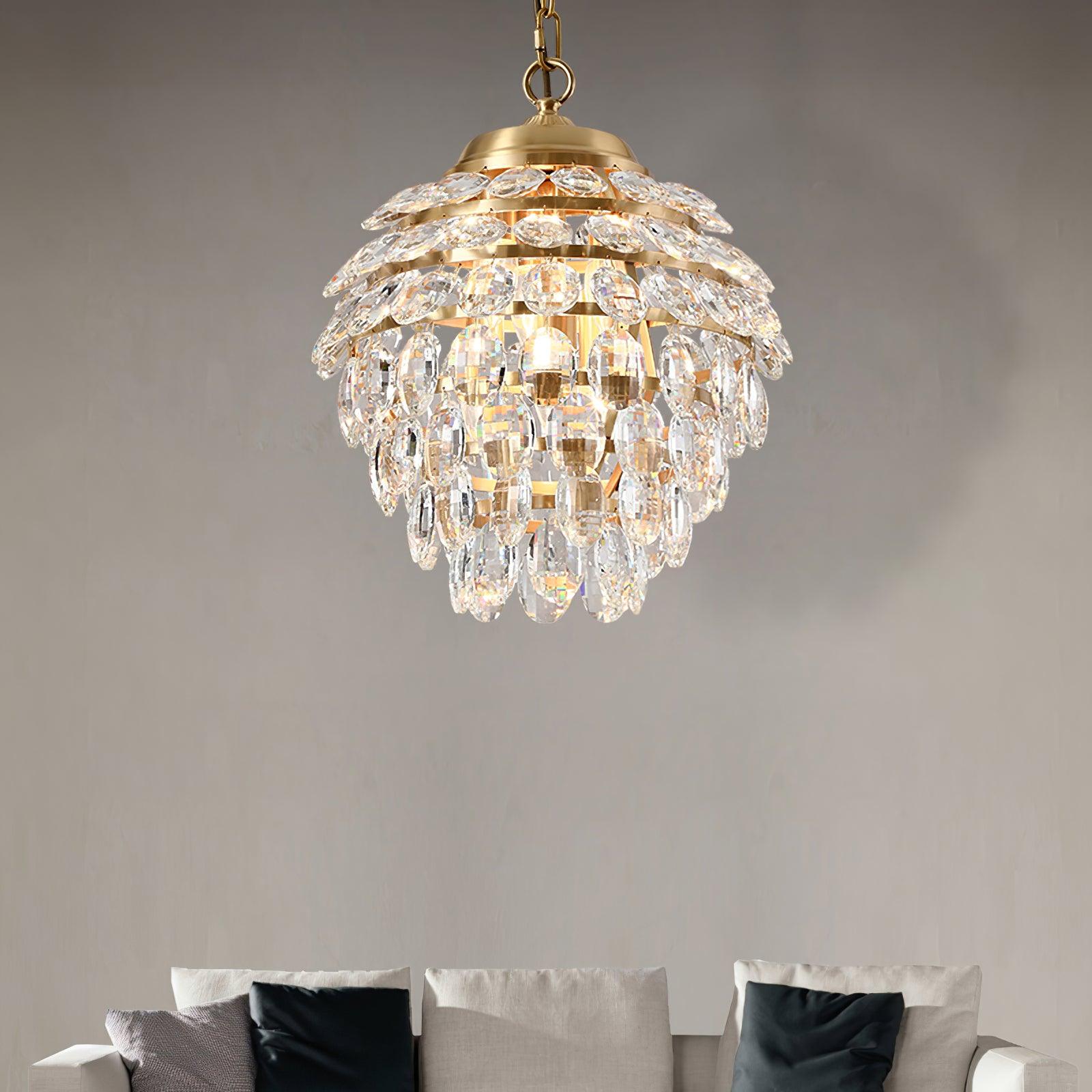Roxanne Crystal Ceiling Light Fitting detail view 11