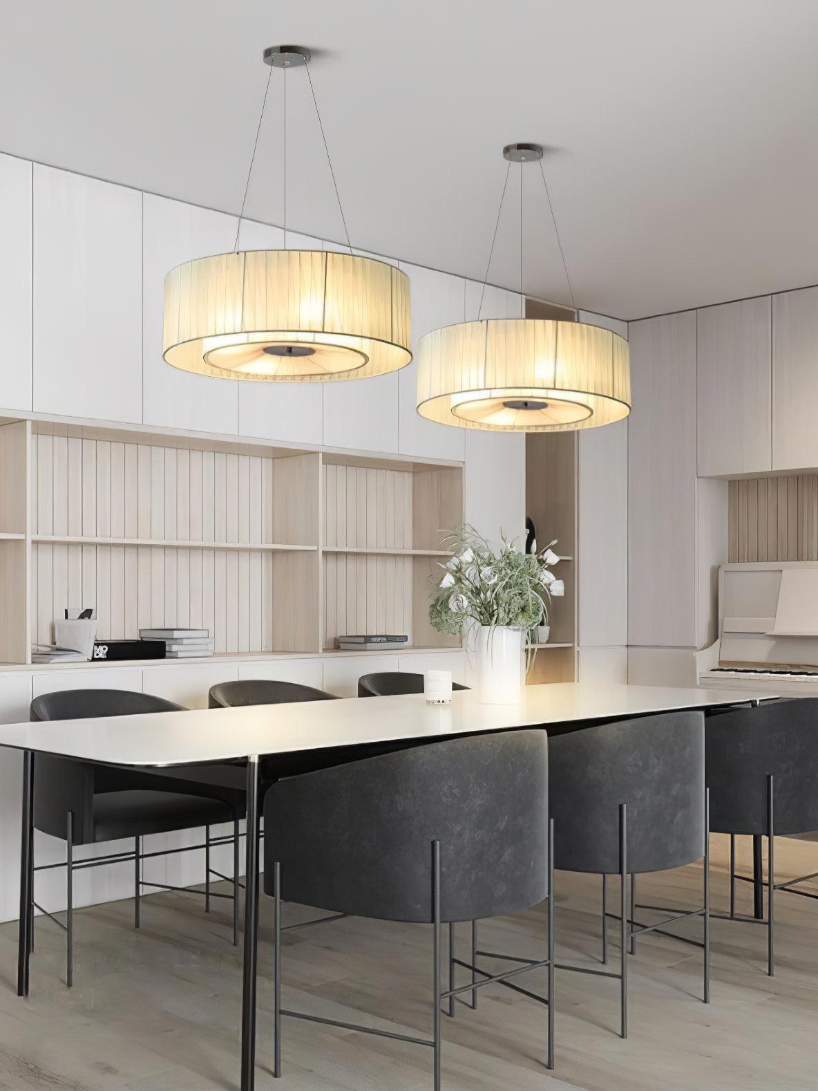 Ruffle Pleated Ceiling Light Fitting Pendant Lamp detail view 14