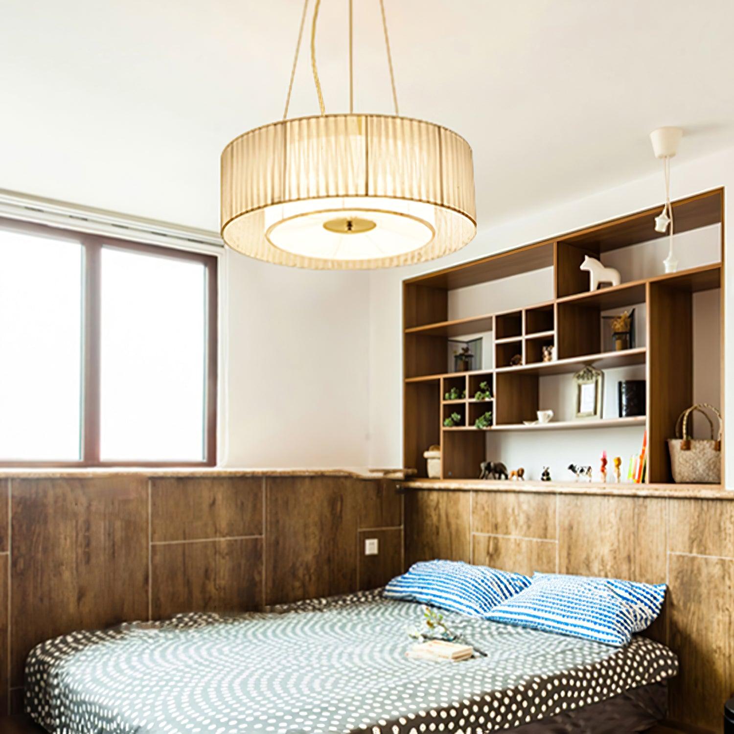 Ruffle Pleated Ceiling Light Fitting Pendant Lamp detail view 5