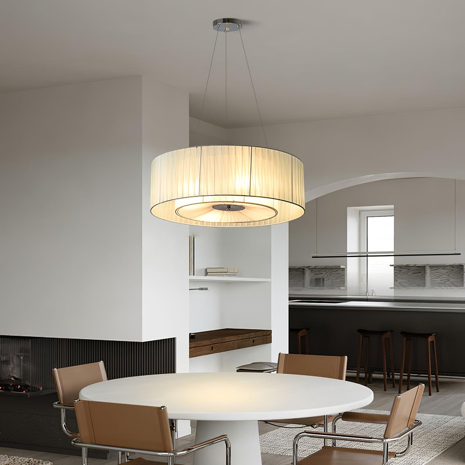 Ruffle Pleated Ceiling Light Fitting Pendant Lamp detail view 2