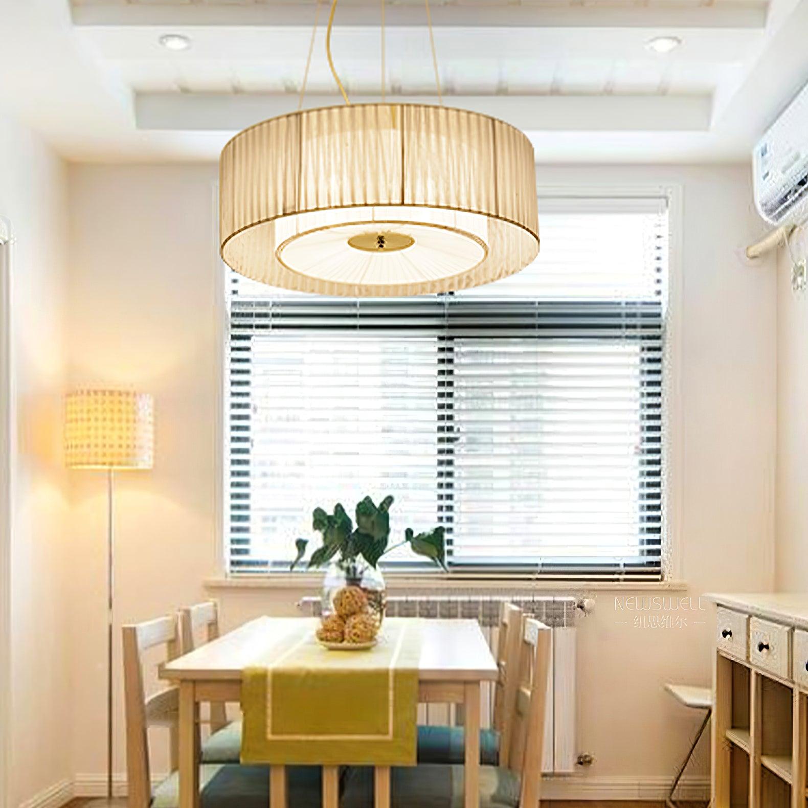 Ruffle Pleated Ceiling Light Fitting Pendant Lamp detail view 4