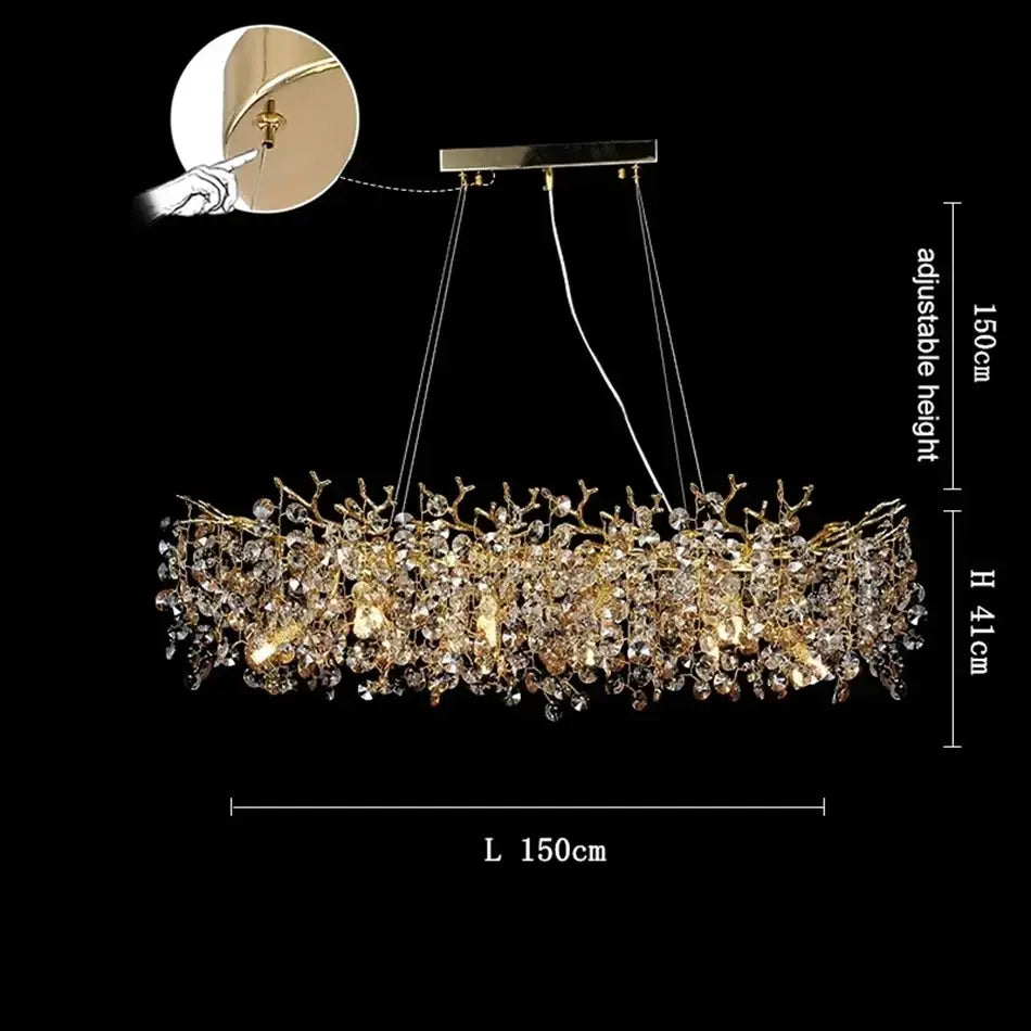 Albero Crystal Dining Room Chandelier