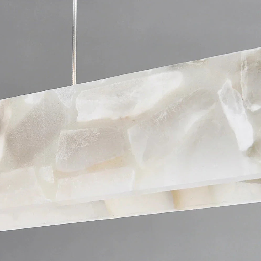 60" Natural Marble Dining Room Light Fixture Chandelier