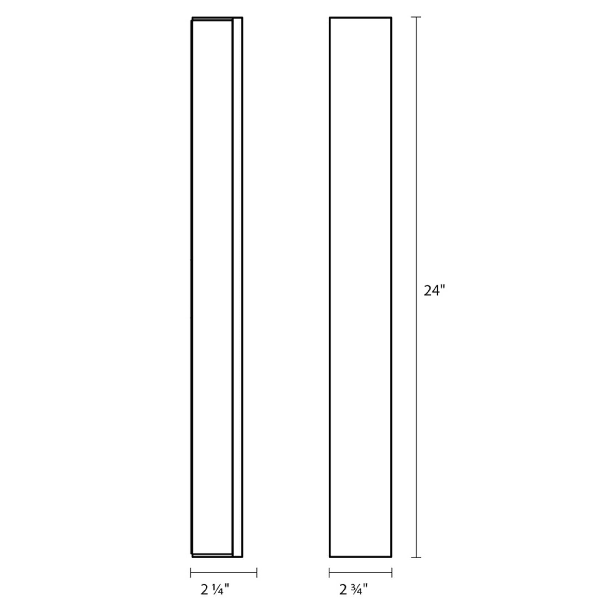 Solid Glass Bar 24 Inch Led Bath Vanity Fixture, Bathroom Vanity Light, detail 2