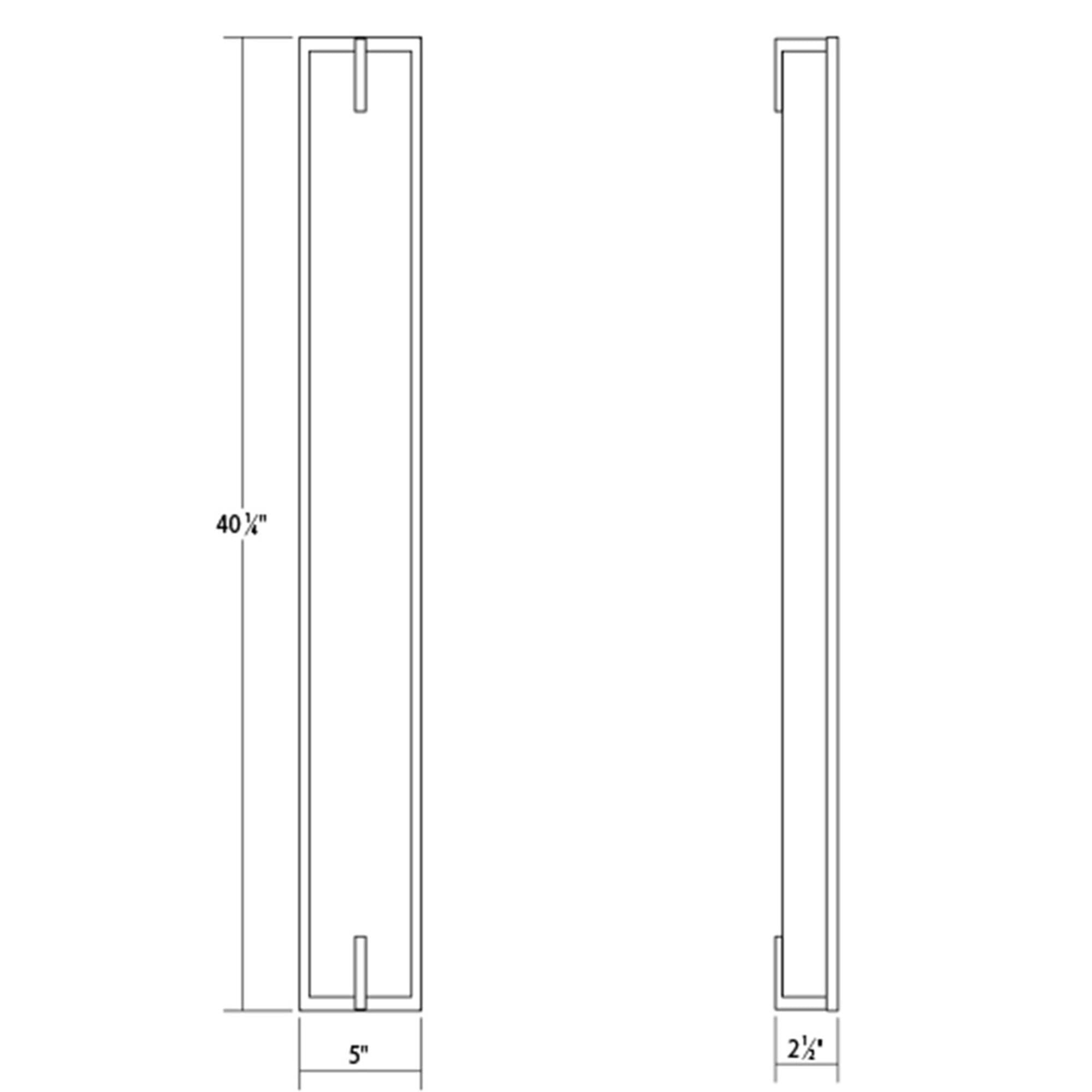 New Edge 40 Inch Led Bath Vanity Fixture, Bathroom Vanity Light, Height: 40.0 Inches