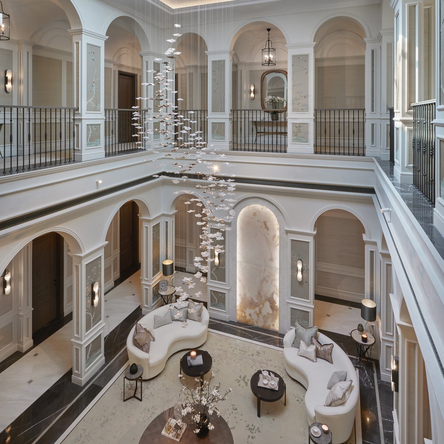 Tidal Art Glass Ceiling Light