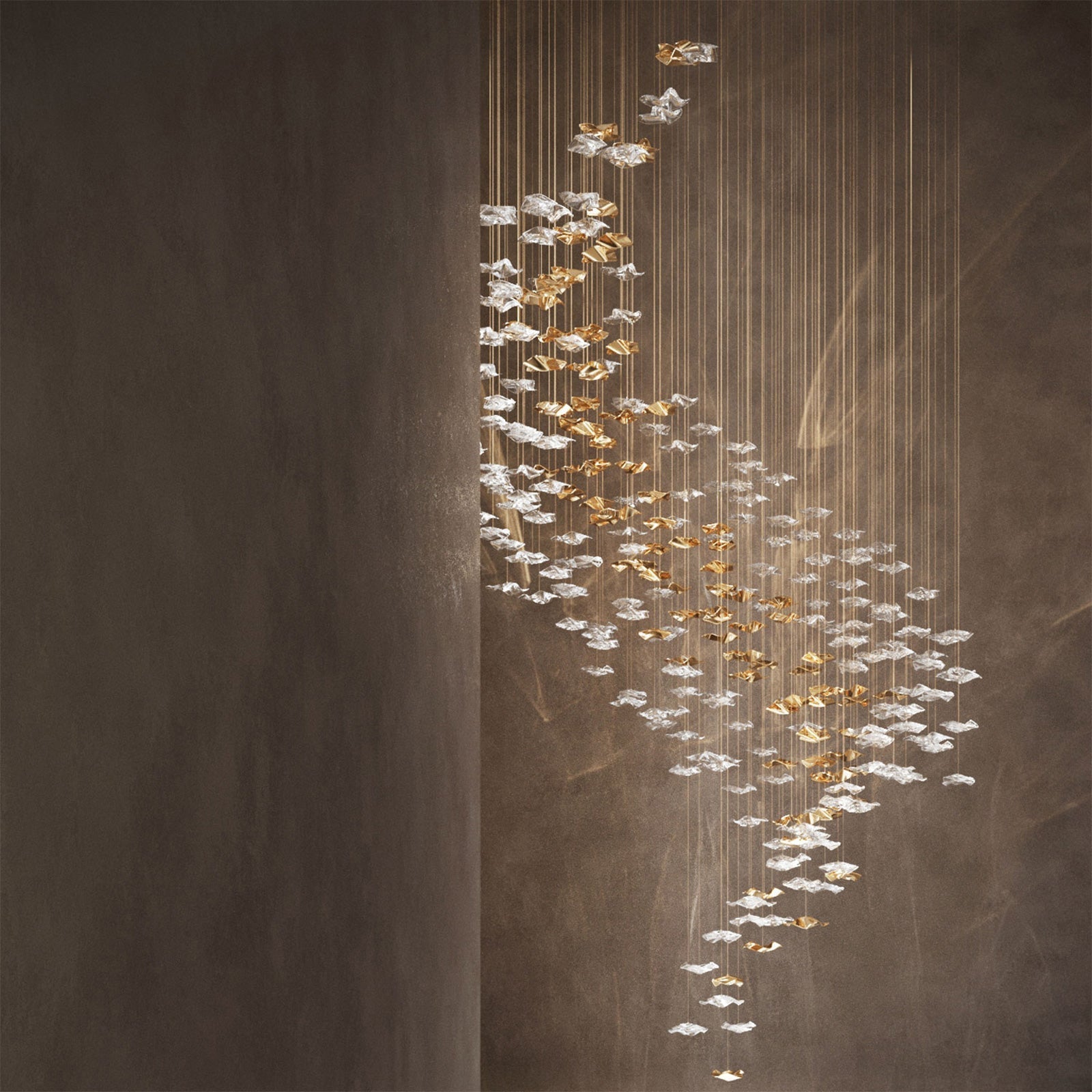 Tidal Art Glass Ceiling Light