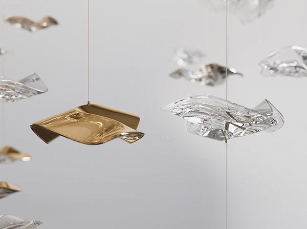 Tidal Art Glass Ceiling Light