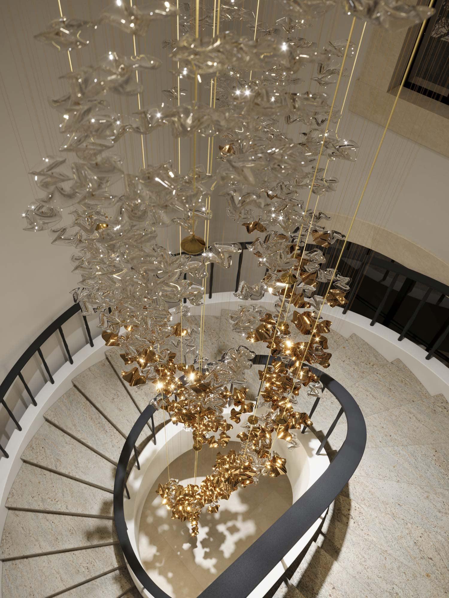 DIY Sand Sea Chandelier