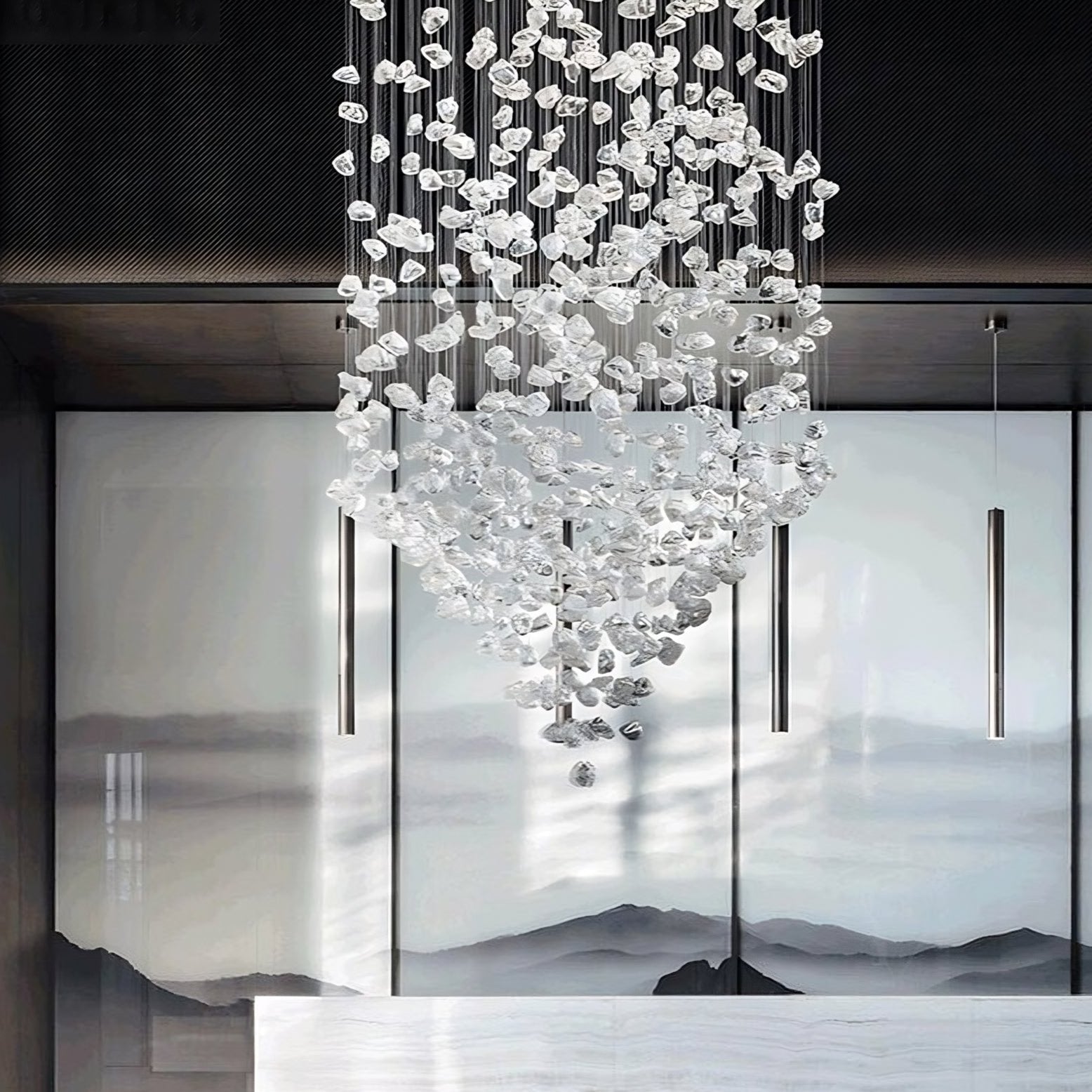 Stone Pendant Chandelier