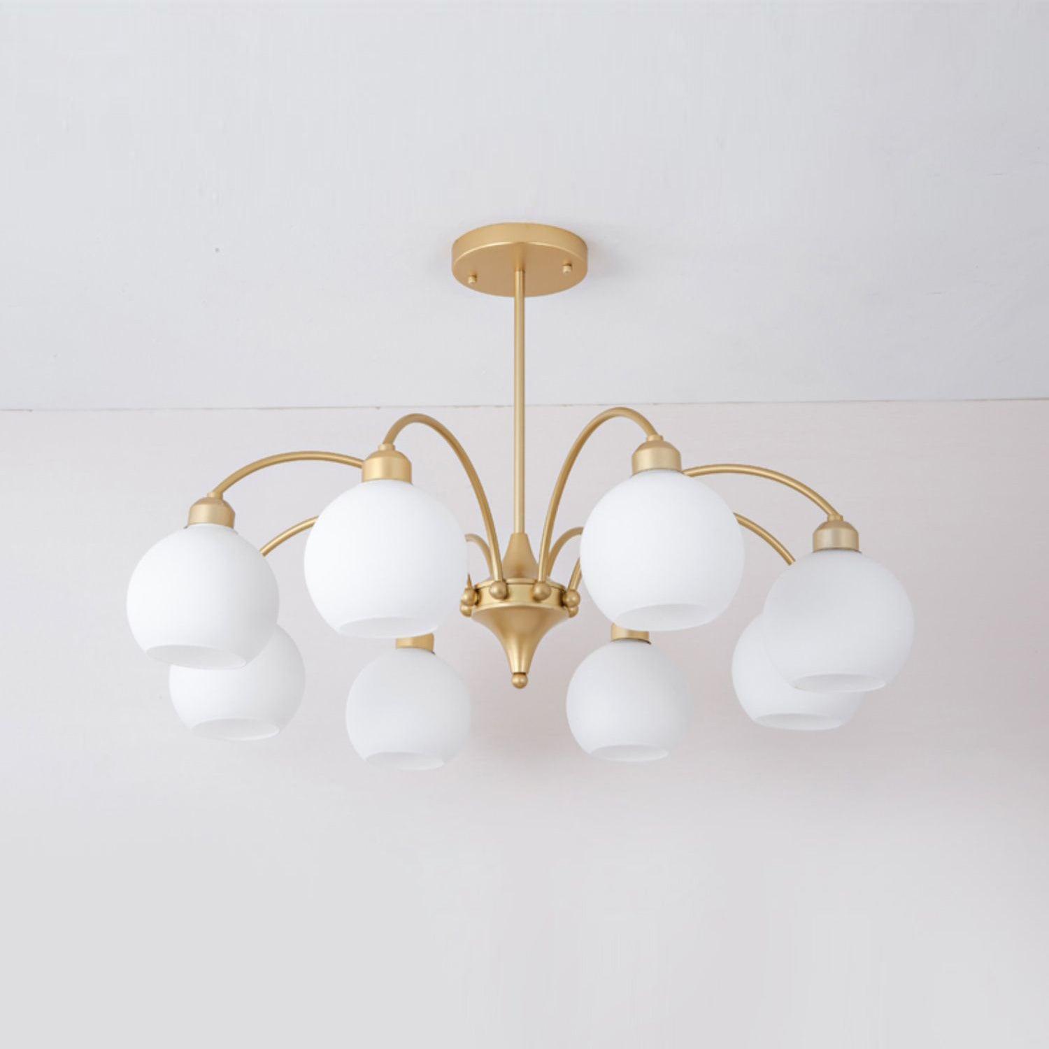 Sculptural Glass Chandelier