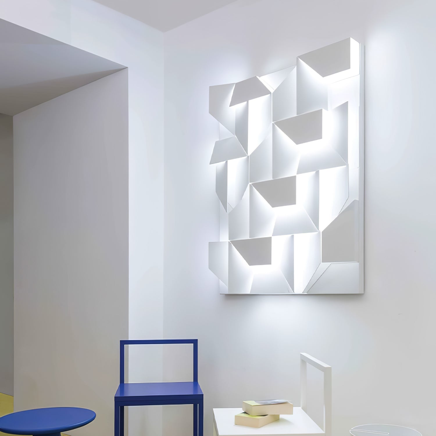 Shadows Grand Wall-mounted Light Wall Light - L 15cm x H 45cm Metal, Hardwired Wall Sconce, detail 6