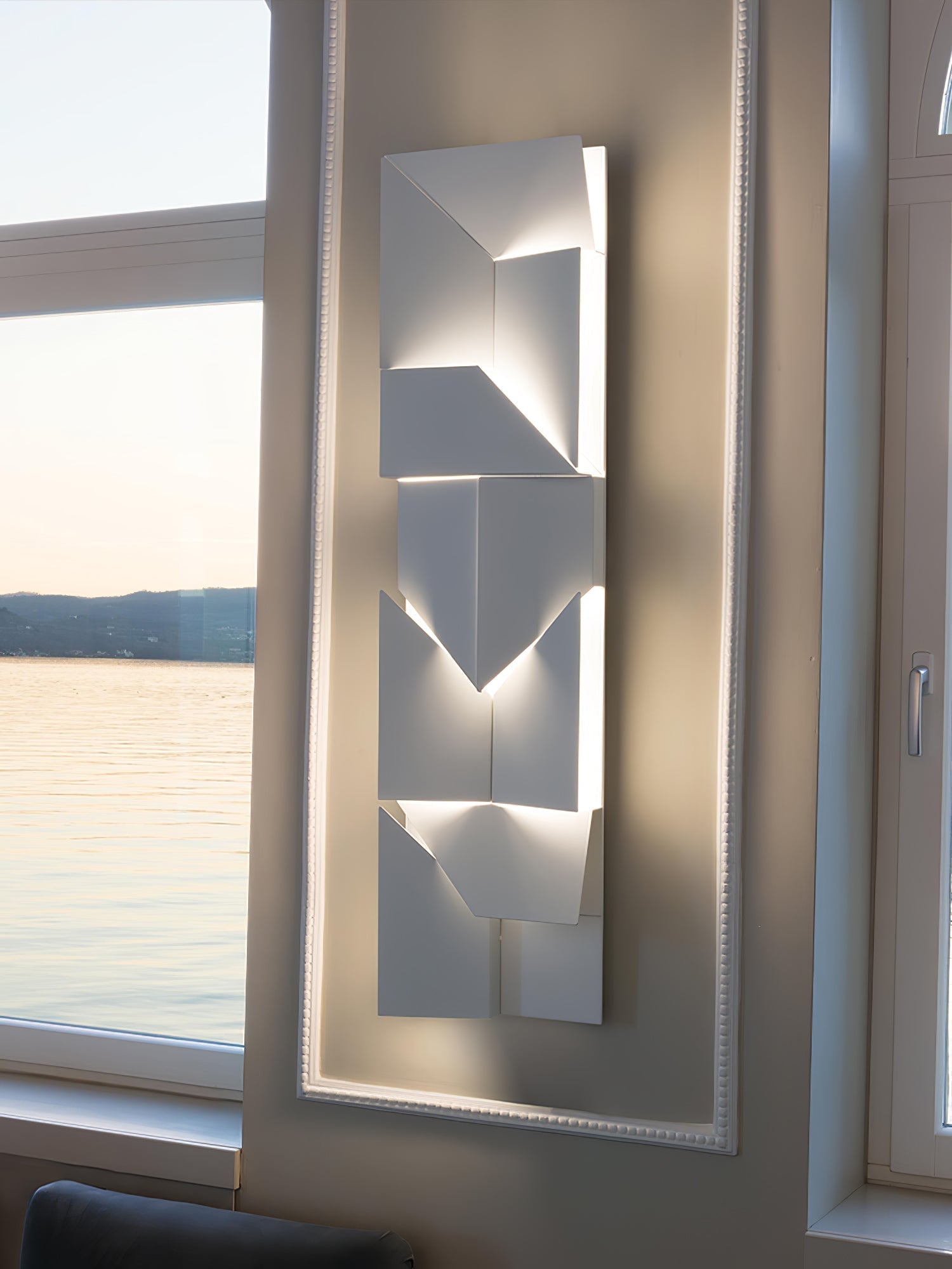 Shadows Grand Wall-mounted Light Wall Light - L 15cm x H 45cm Metal, Hardwired Wall Sconce, detail 122