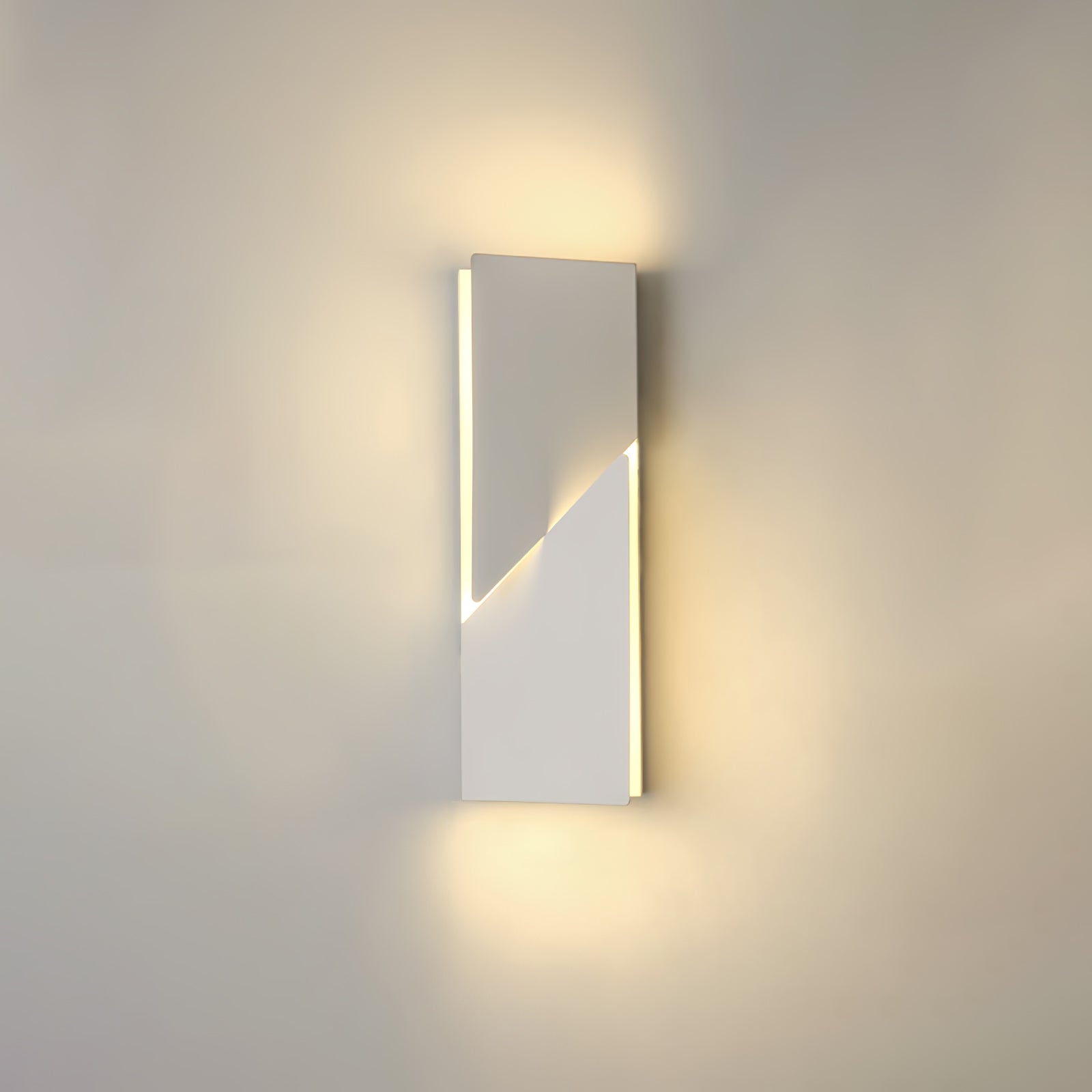 Shadows Grand Wall-mounted Light Wall Light - L 15cm x H 45cm Metal, Hardwired Wall Sconce