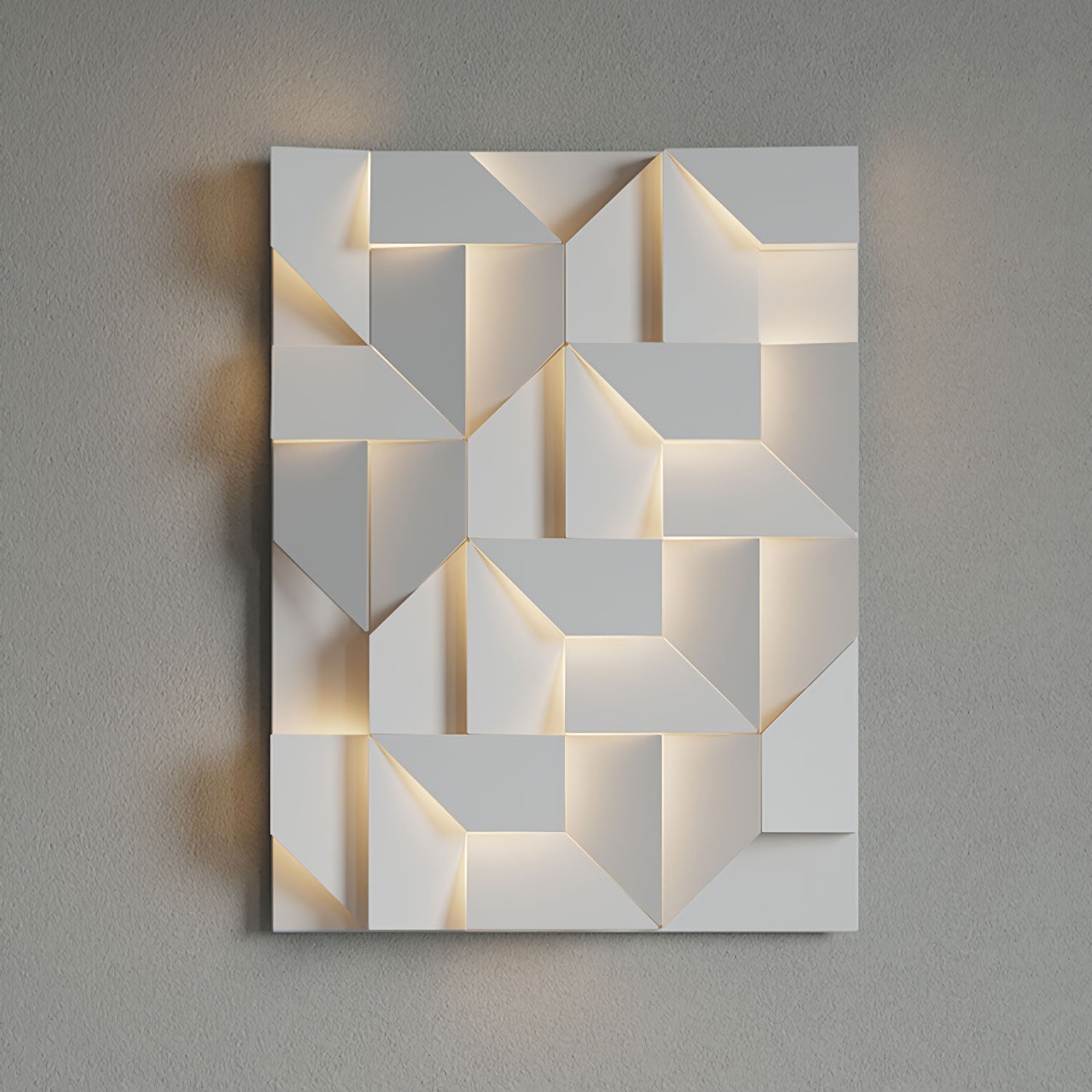 Shadows Grand Wall-mounted Light Wall Light - L 15cm x H 45cm Metal, Hardwired Wall Sconce, detail 90