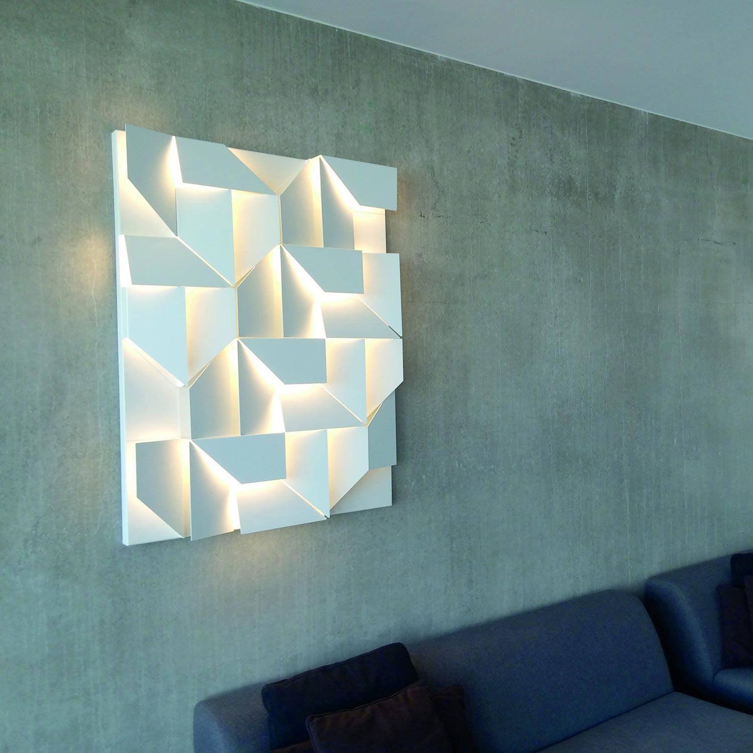 Shadows Grand Wall-mounted Light Wall Light - L 15cm x H 45cm Metal, Hardwired Wall Sconce, detail 31