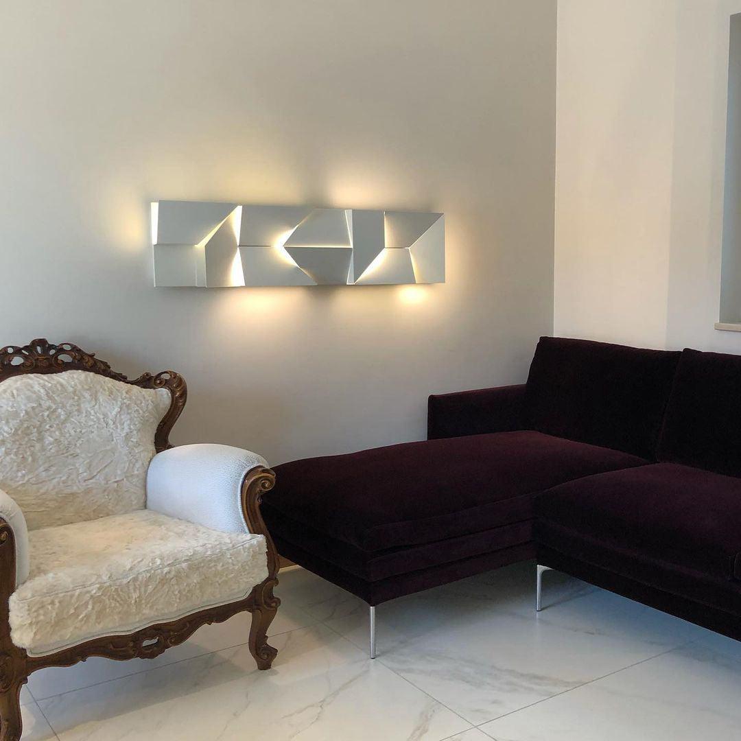 Shadows Grand Wall-mounted Light Wall Light - L 23.6 x W 23.6 Metal, Hardwired Wall Sconce, detail 33