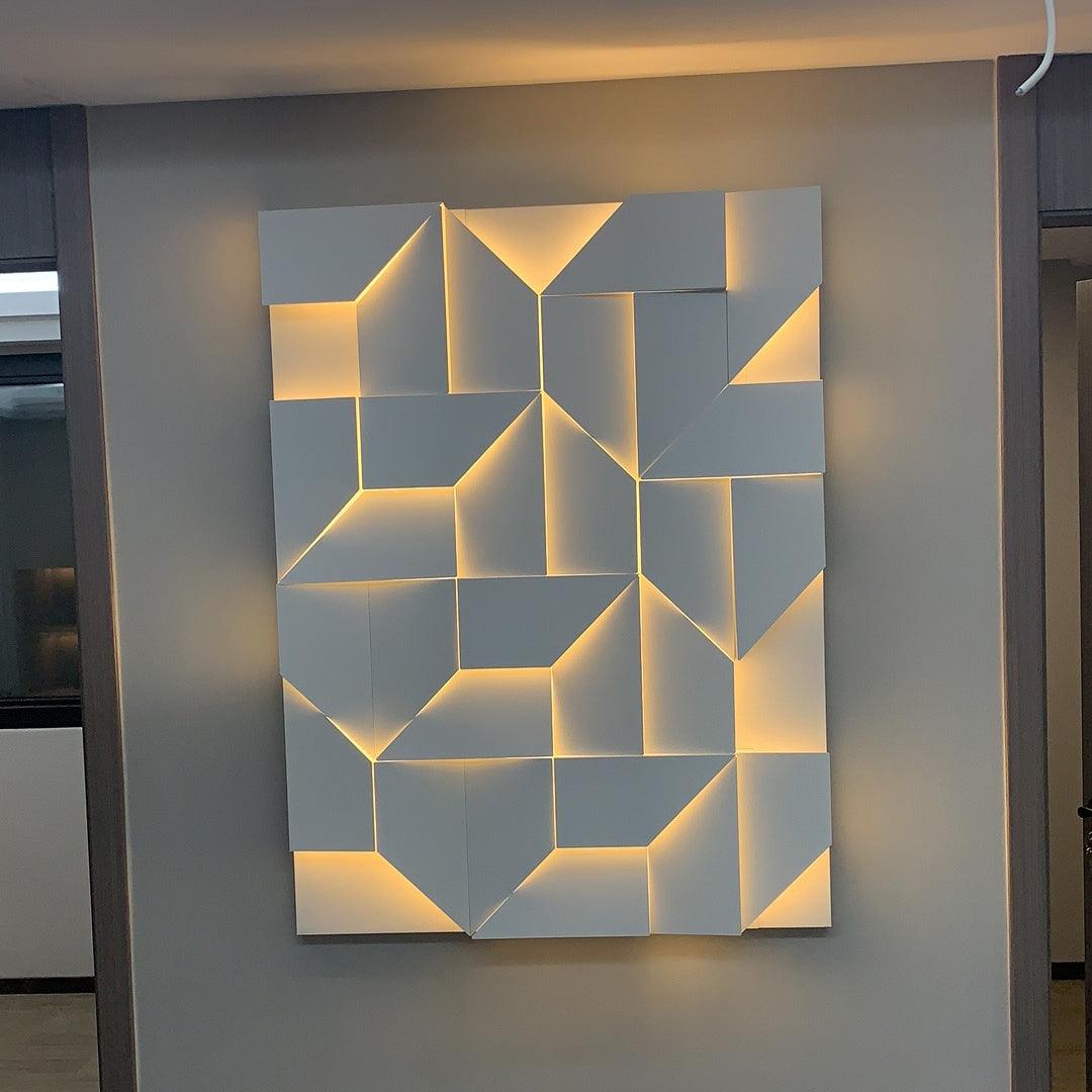 Shadows Grand Wall-mounted Light Wall Light - L 15cm x H 45cm Metal, Hardwired Wall Sconce, detail 42