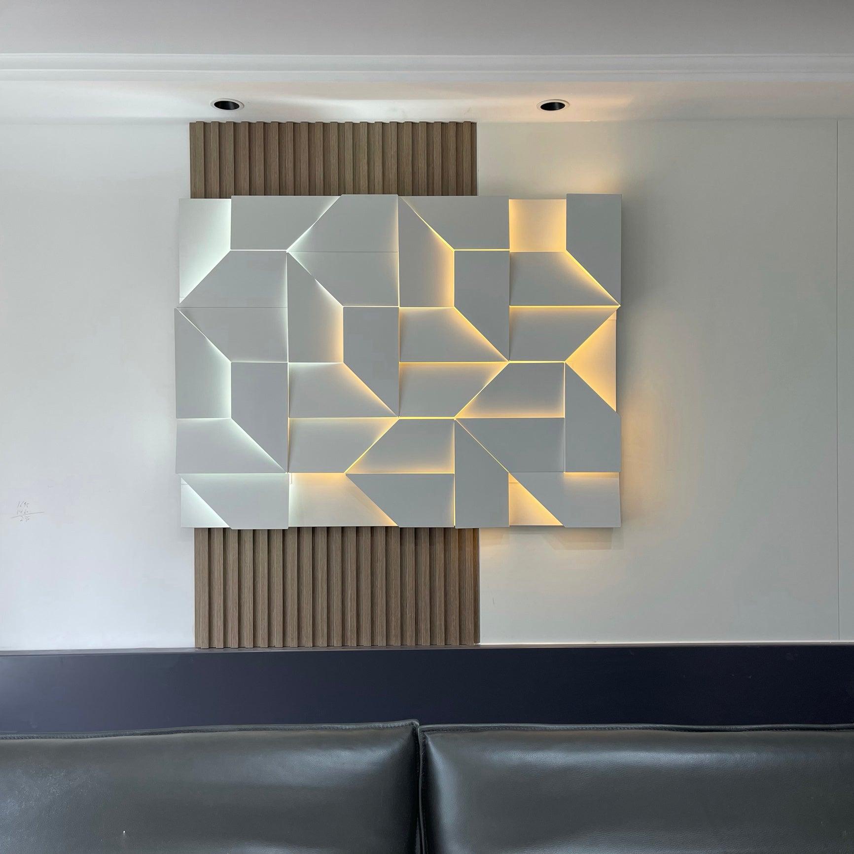 Shadows Grand Wall-mounted Light Wall Light - L 23.6 x W 23.6 Metal, Hardwired Wall Sconce, detail 54