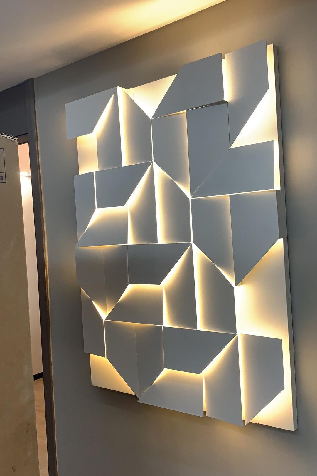 Shadows Grand Wall-mounted Light Wall Light - L 15cm x H 45cm Metal, Hardwired Wall Sconce, detail 58