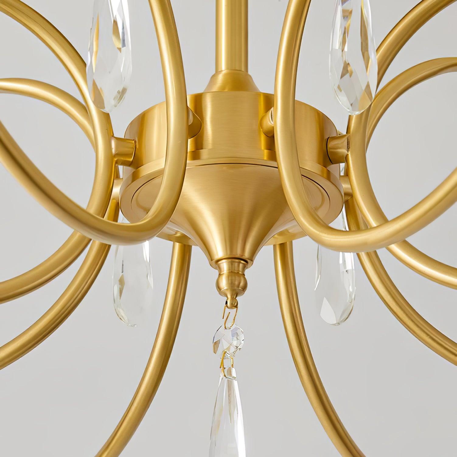 Shell Brass Ceiling-mounted Light Ceiling Lamp
