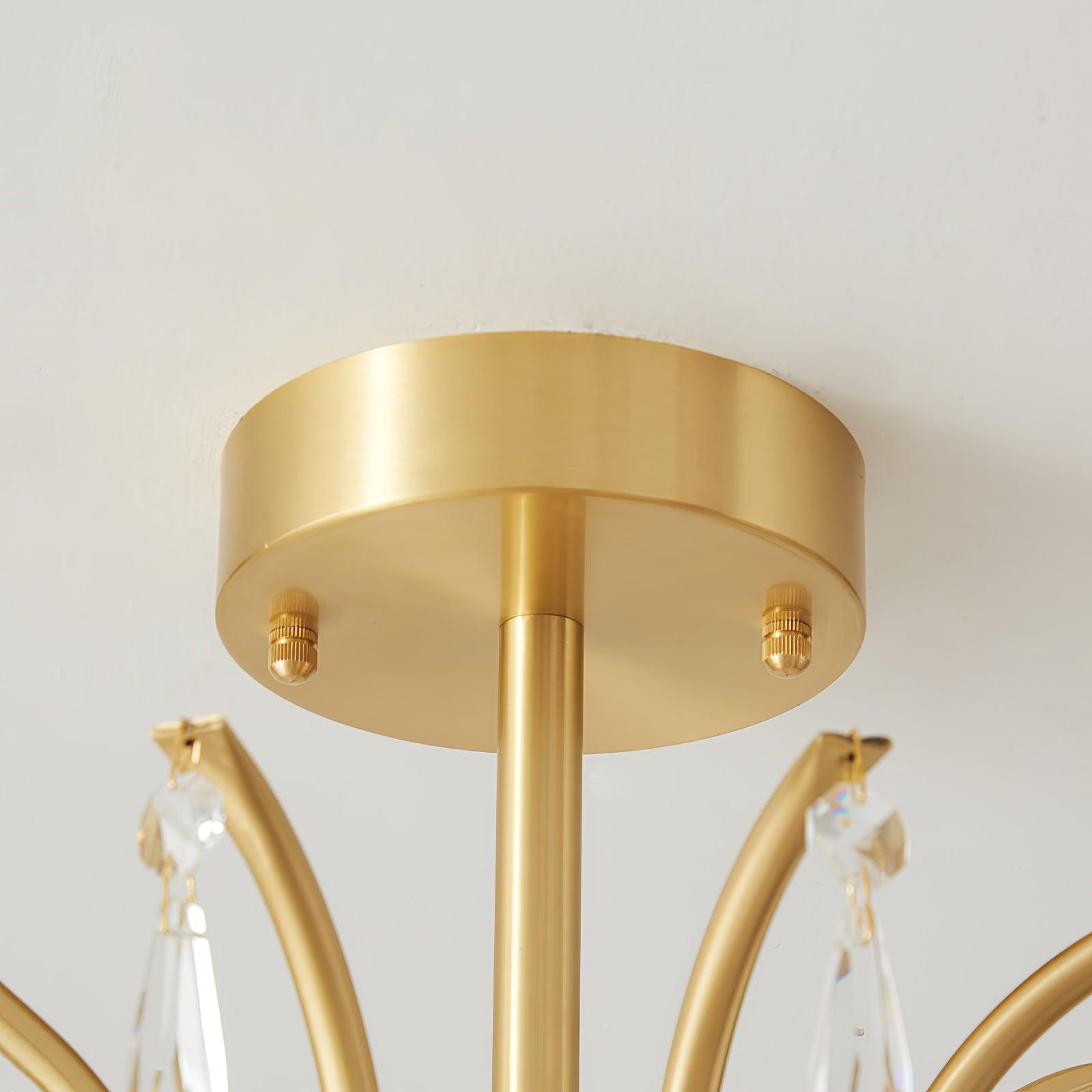 Shell Brass Ceiling-mounted Light Ceiling Lamp