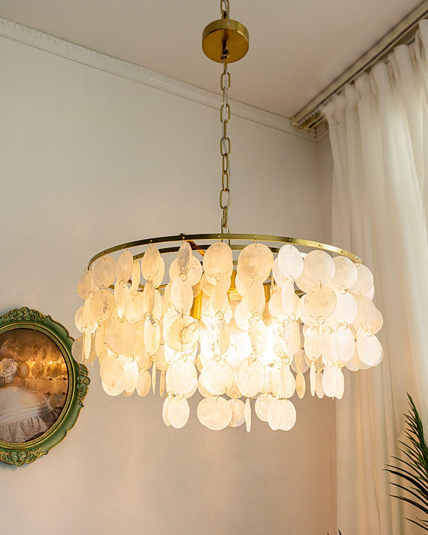 Shell Wind Chime Chandelier