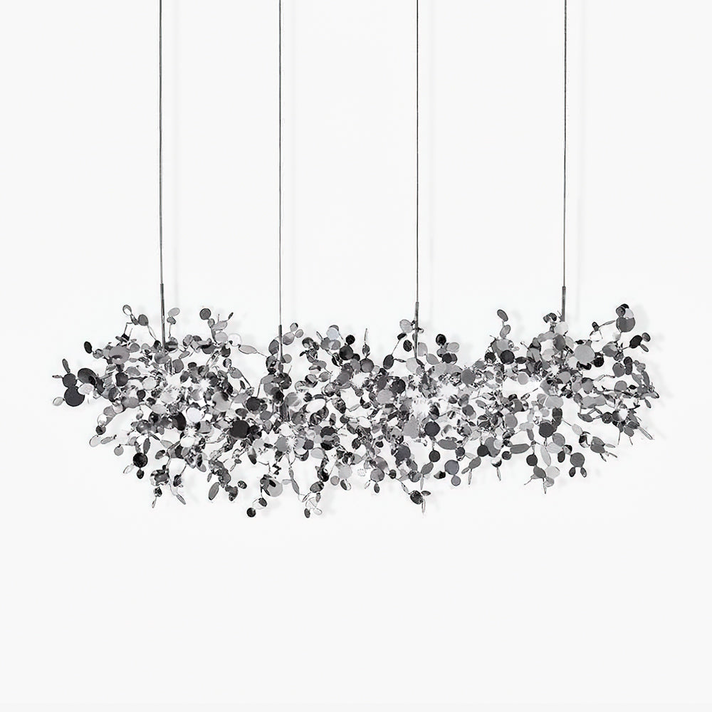 nickel chandelier shown as a main product image for foyers