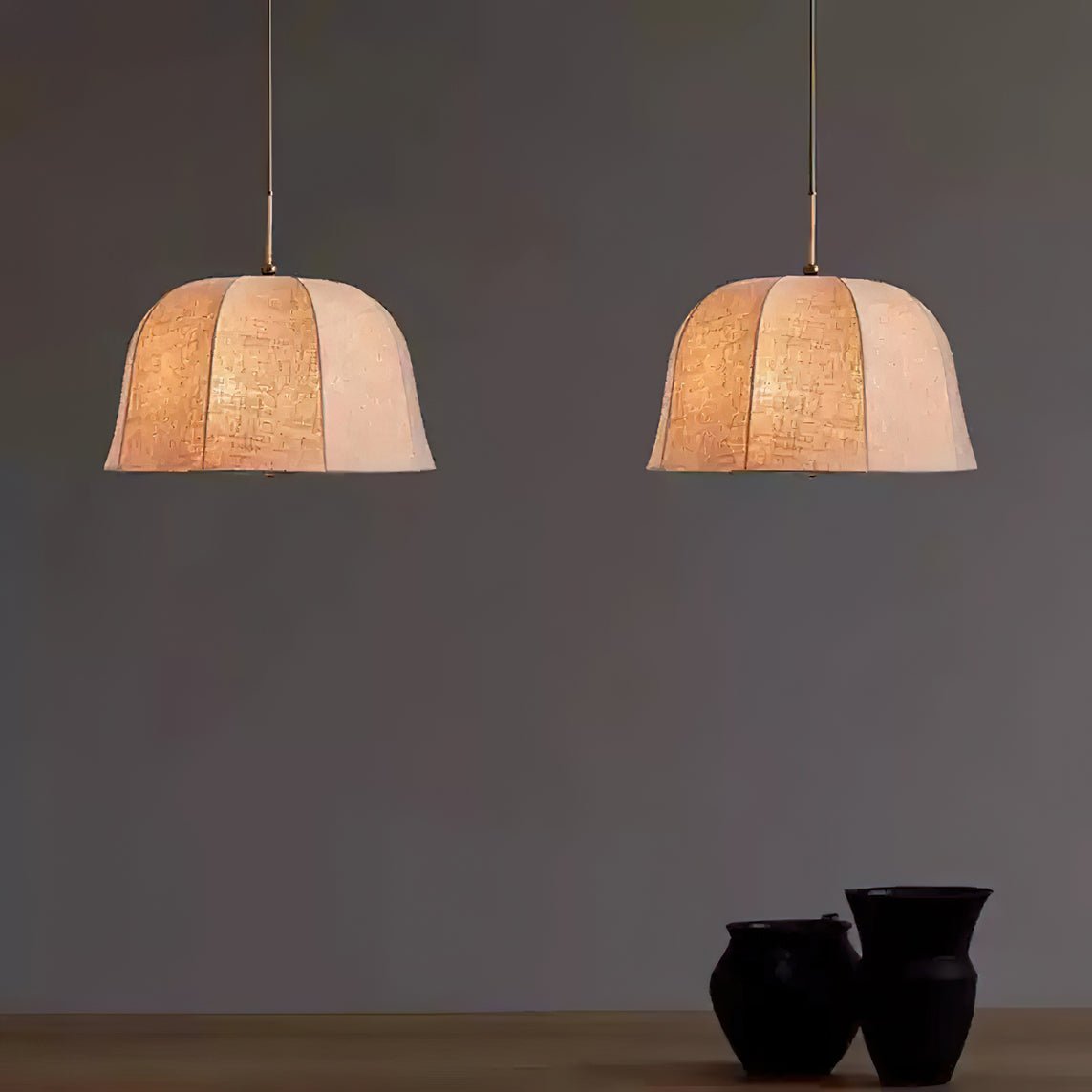 Sienna Linen Hanging Light Pendant Lamp