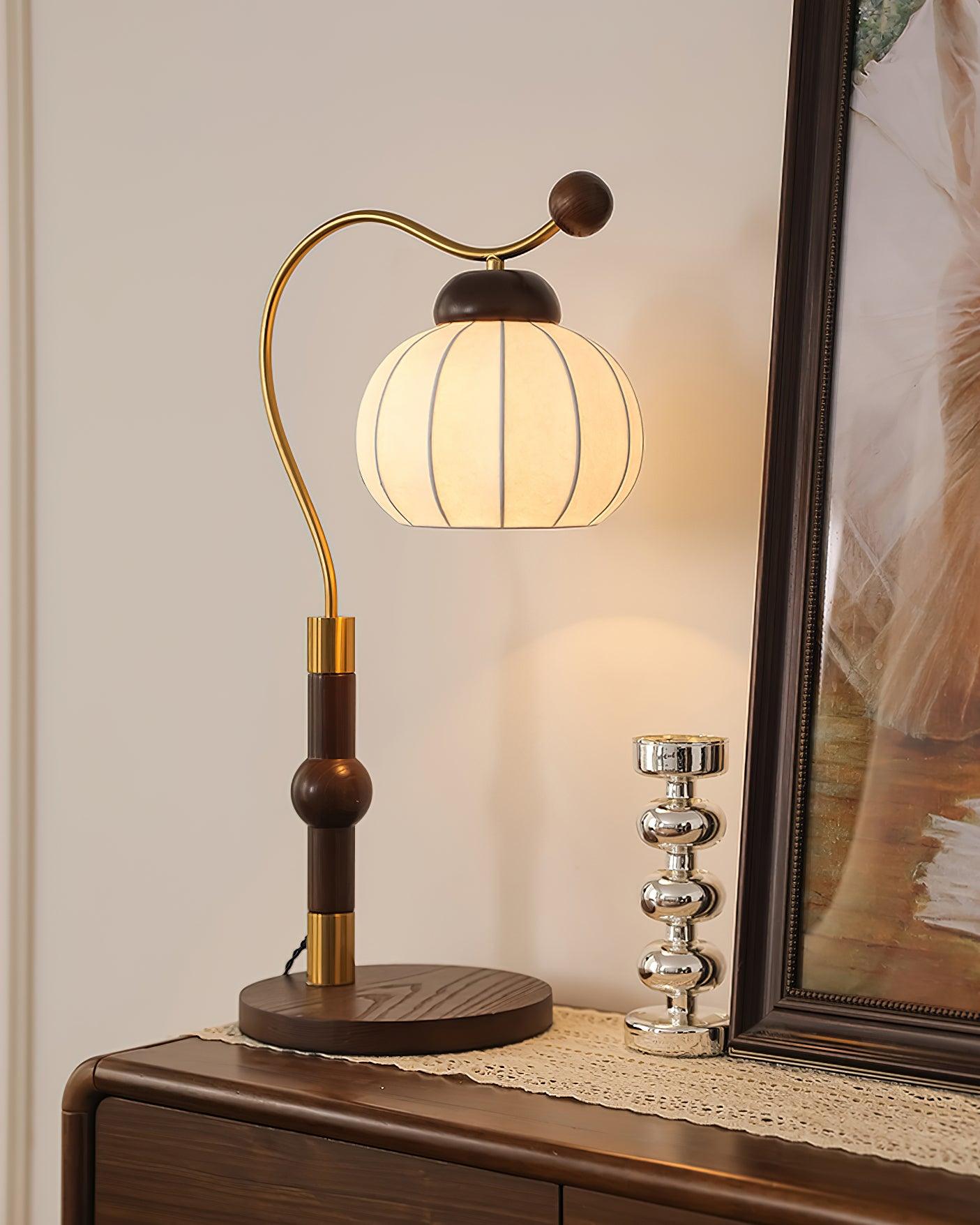 Silk Globe Table Lamp 7.9