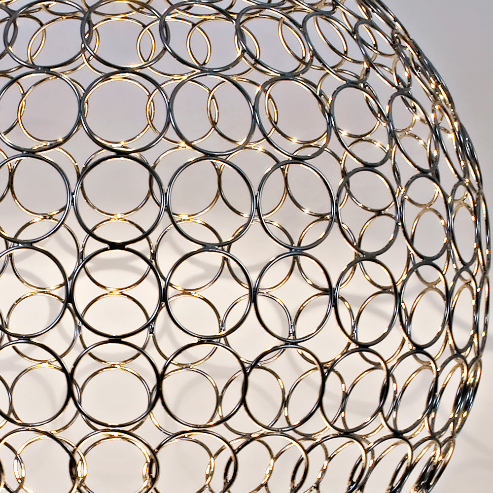 Silver Metal Ball Light Chandelier