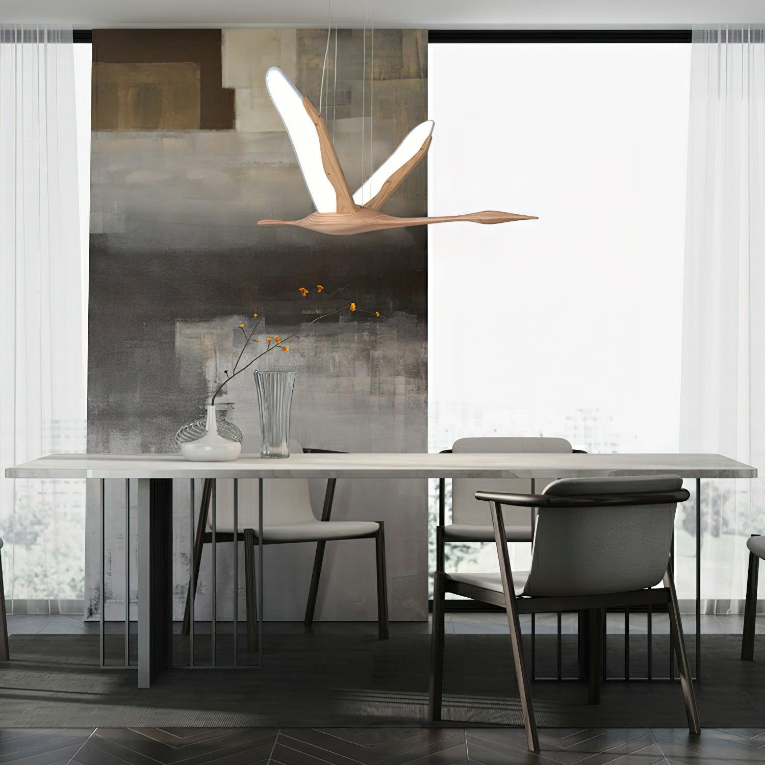Soaring Crane Chandelier 46.5