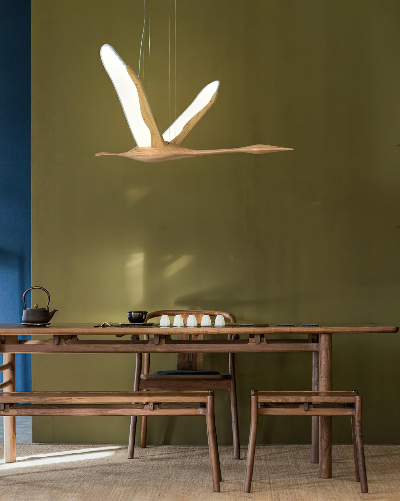 Soaring Crane Chandelier 46.5
