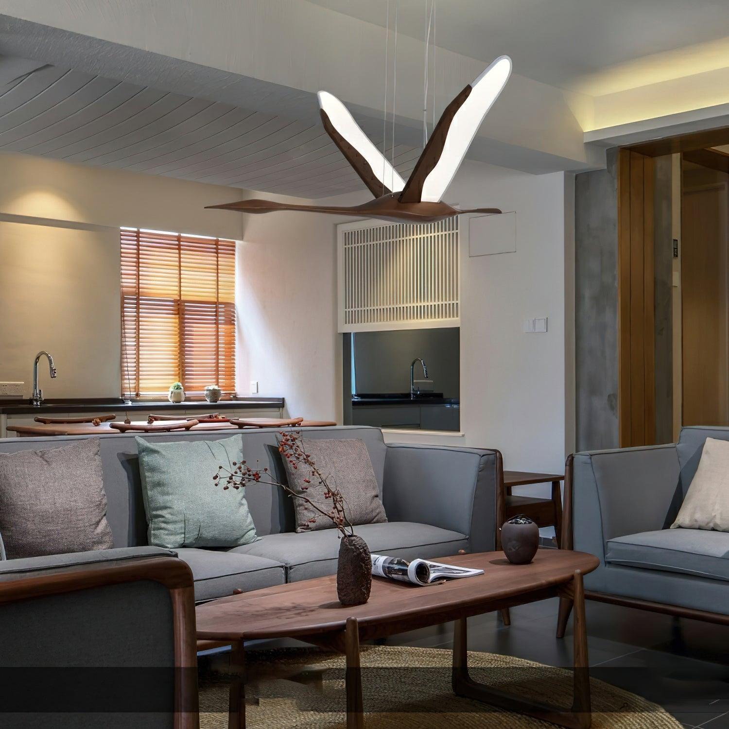 Soaring Crane Chandelier 46.5