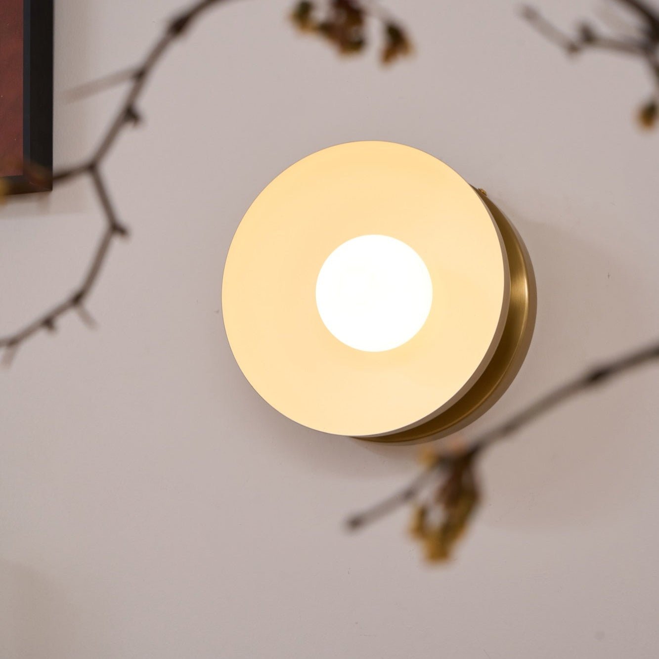 Solar Eclipse Wall Light, Hardwired Wall Sconce, detail 10