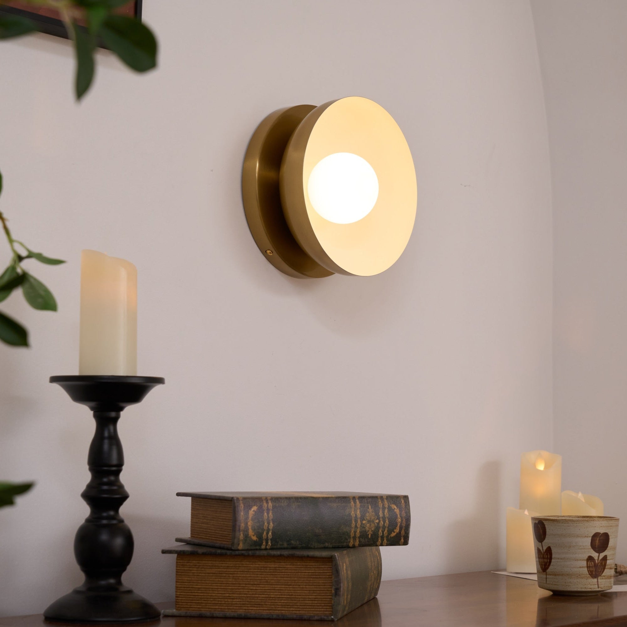 Solar Eclipse Wall Light, Hardwired Wall Sconce, detail 21