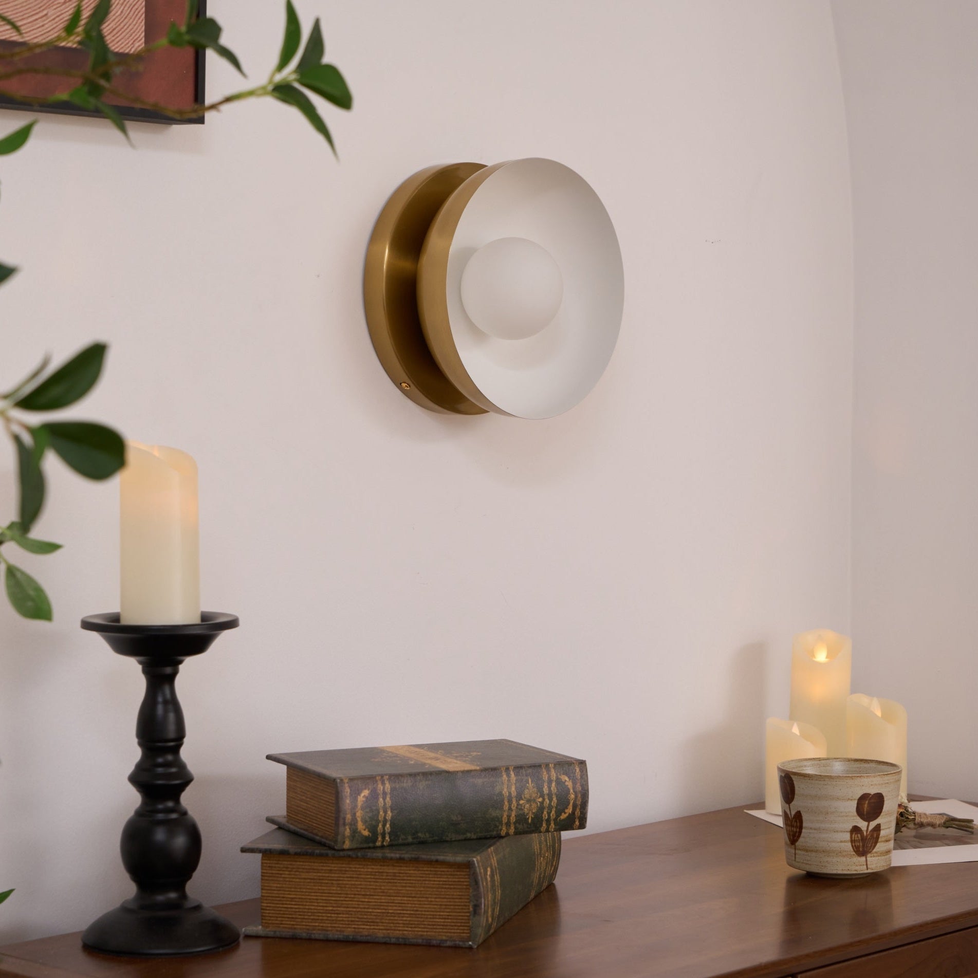 Solar Eclipse Wall Light, Hardwired Wall Sconce, detail 22